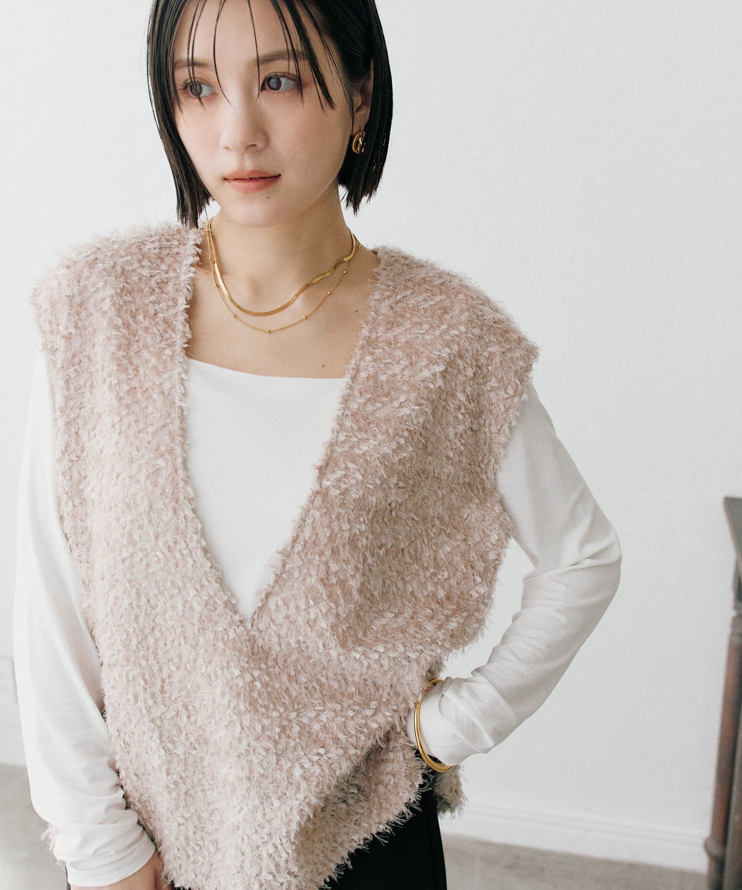 RIVE DROITE(リヴドロワ) 【新色追加/着映え】フェザーチュールベスト