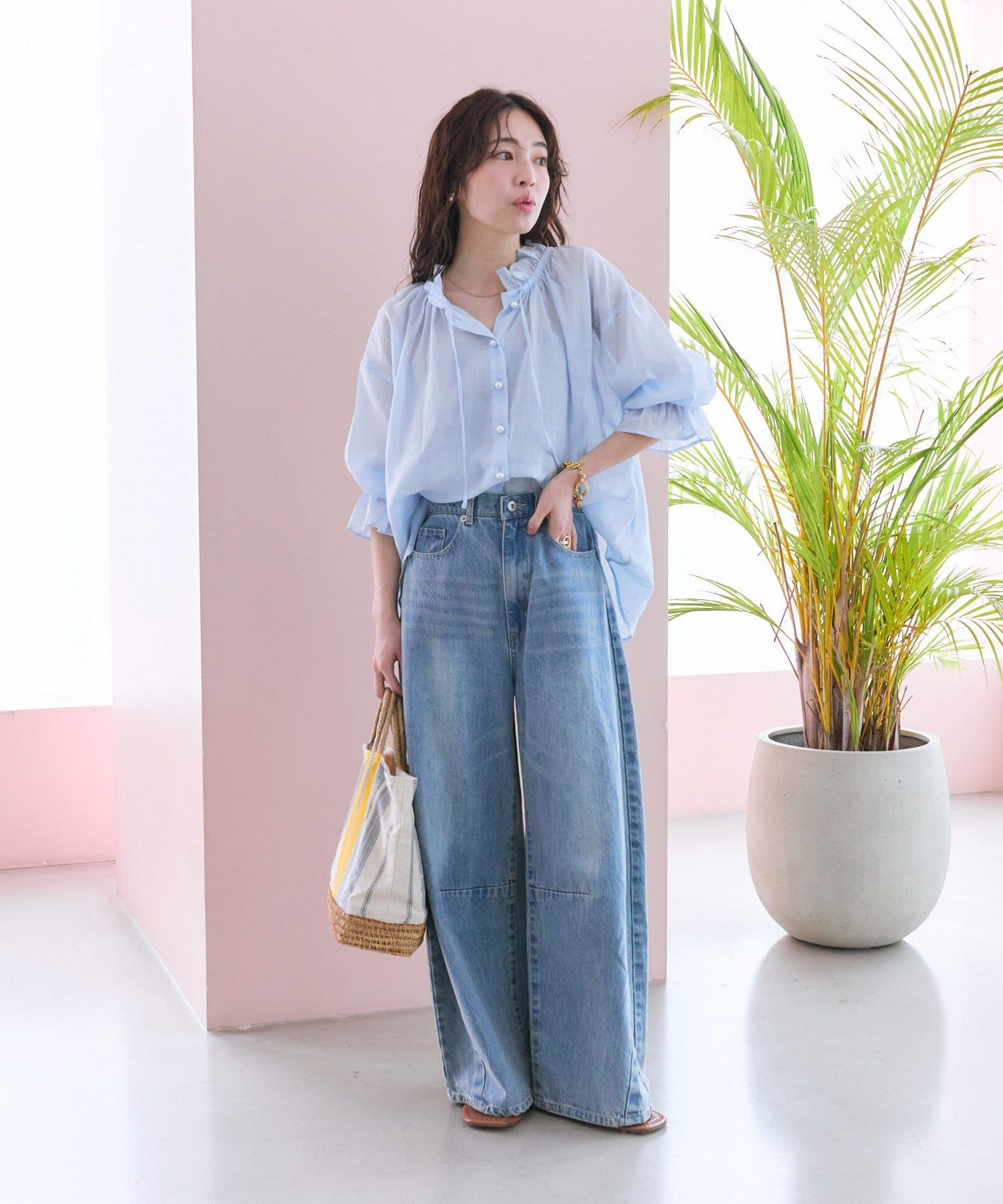 人気アイテム再予約スタート！】ワイドデニム | La boutique