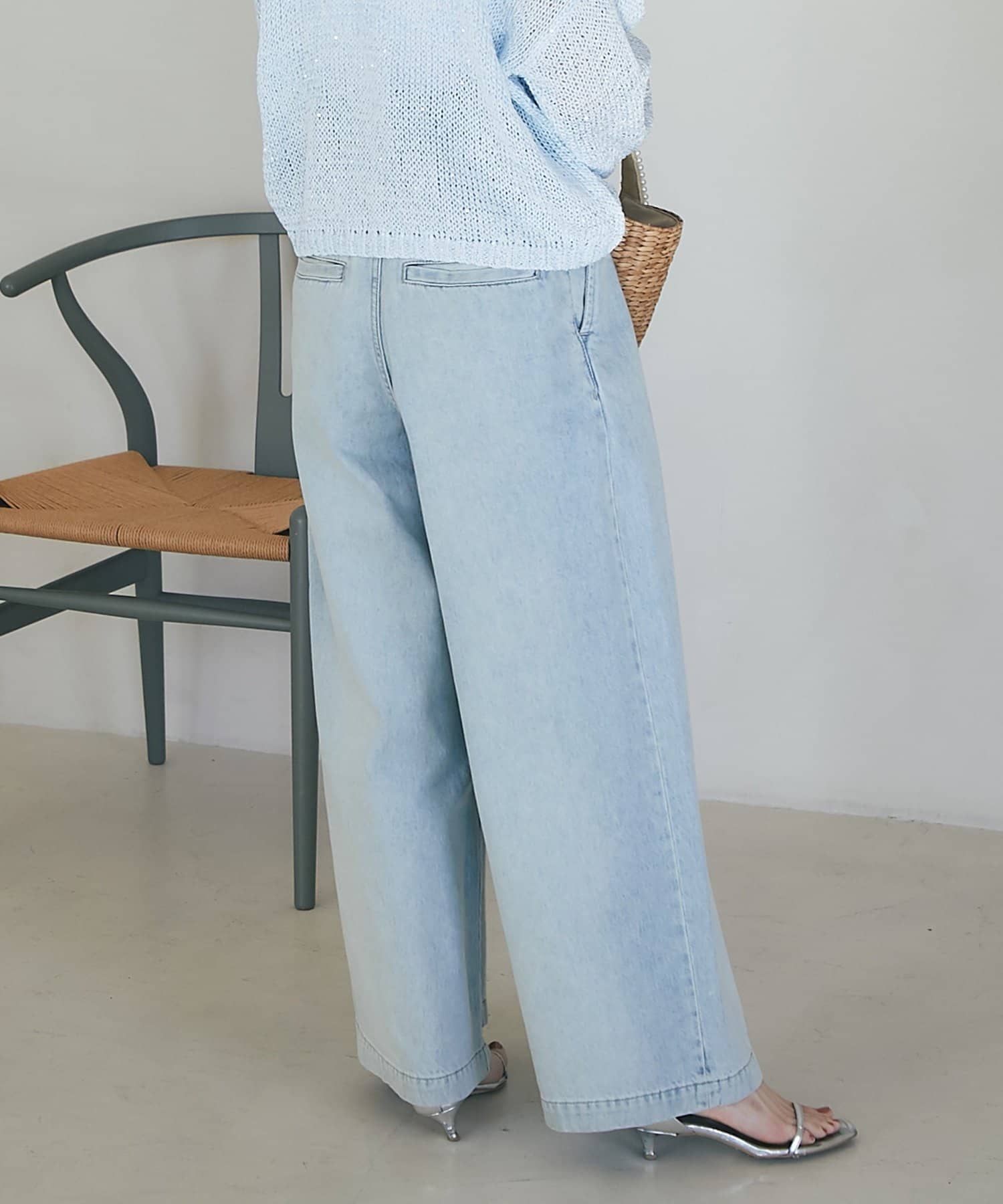 La boutique BonBon ハイウエストバギーデニムパンツ　美品　S La boutique BonBon｜【待望の復刻!】ハイウエストバギーデニム