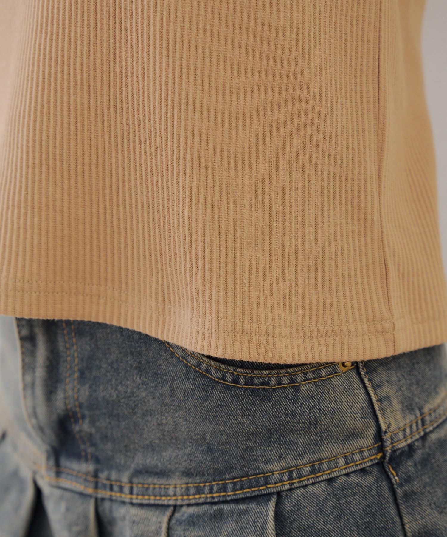 NICE CLAUP / OLIVE des OLIVE OUTLET(ナイスクラップ  / オリーブ デ オリーブ アウトレット) 【RMAF】シャツドッキングプルオーバー