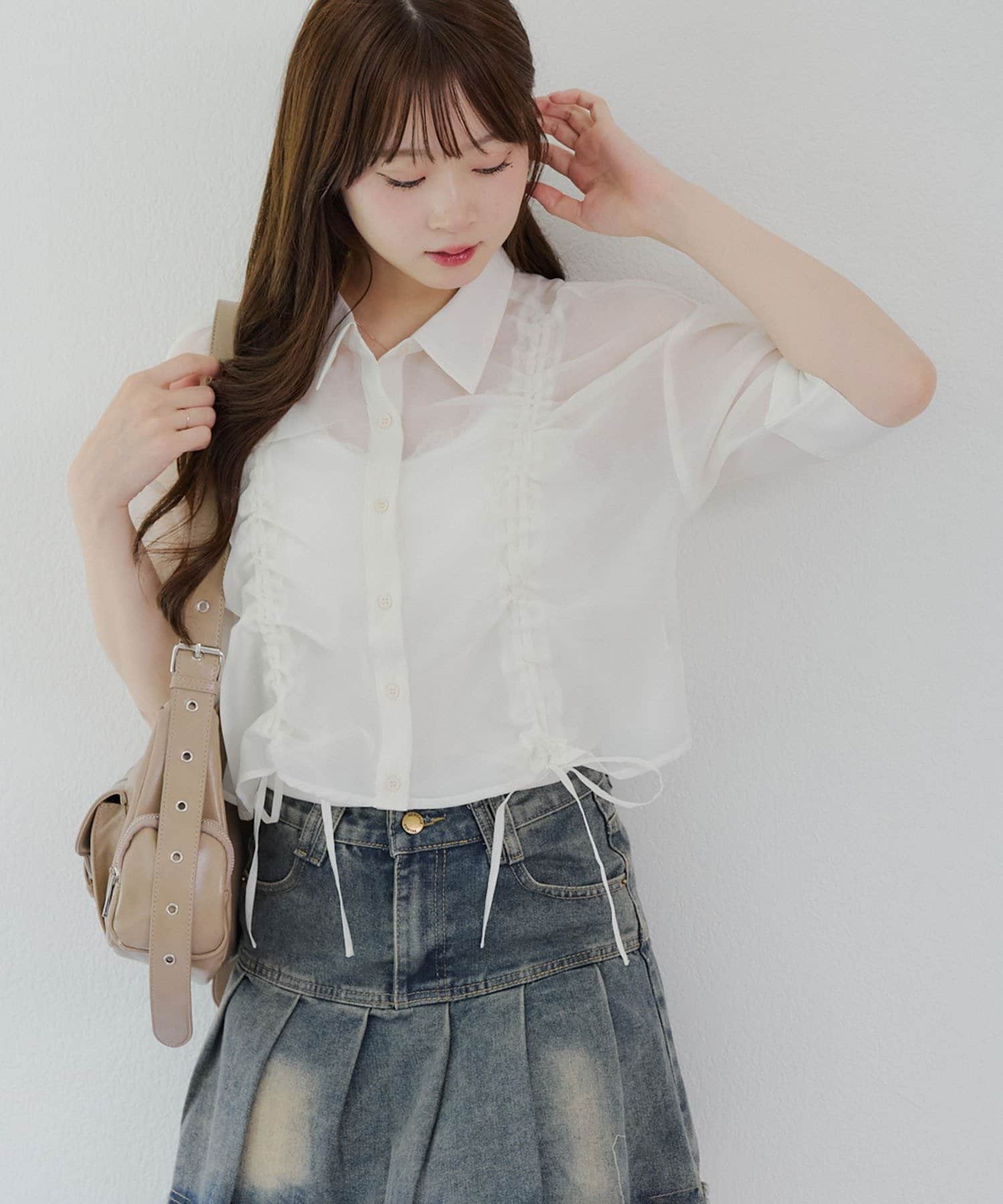 NICE CLAUP / OLIVE des OLIVE OUTLET(ナイスクラップ  / オリーブ デ オリーブ アウトレット) 【RMAF】アソートシアドロストブラウス