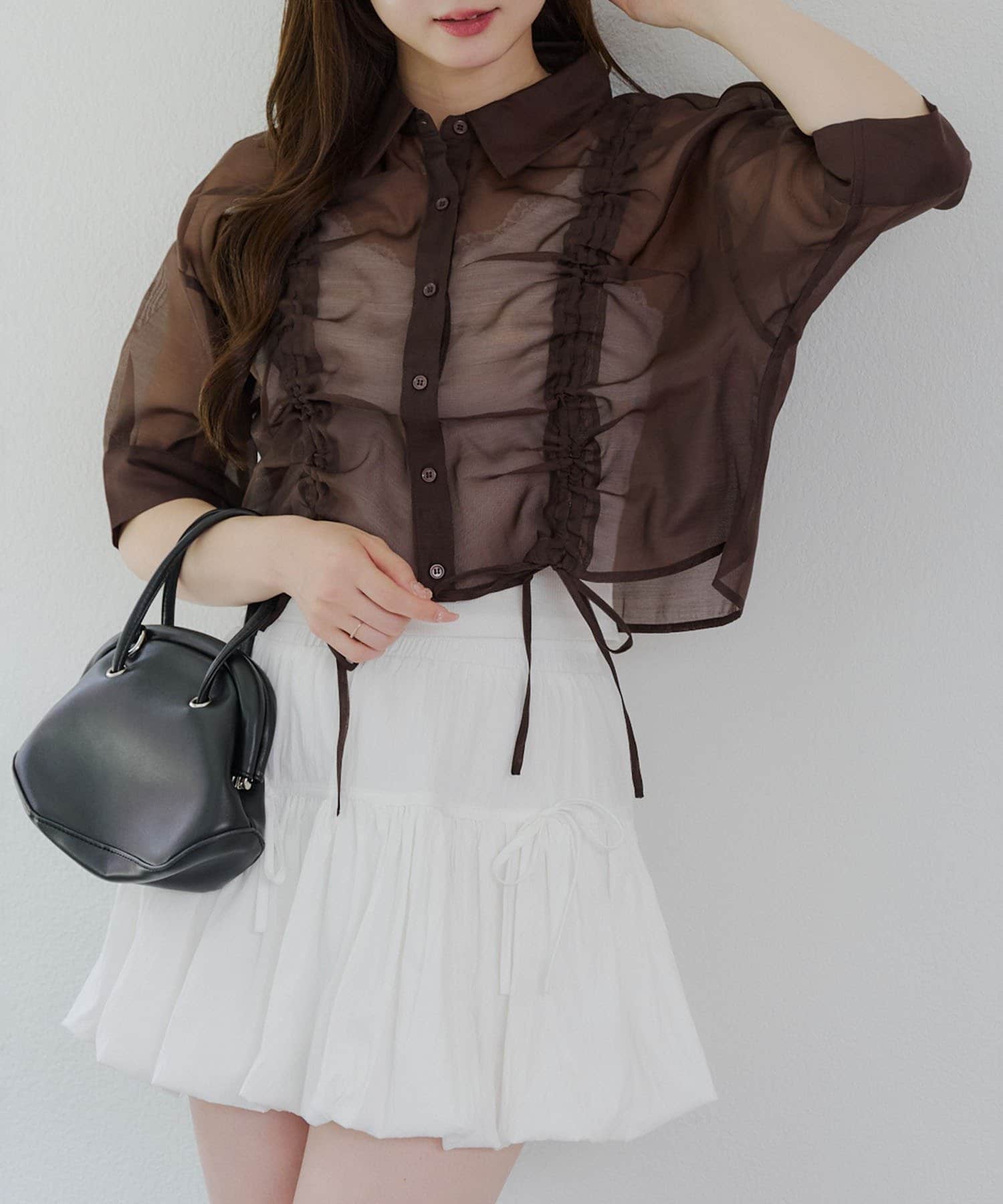 NICE CLAUP / OLIVE des OLIVE OUTLET(ナイスクラップ  / オリーブ デ オリーブ アウトレット) 【RMAF】アソートシアドロストブラウス