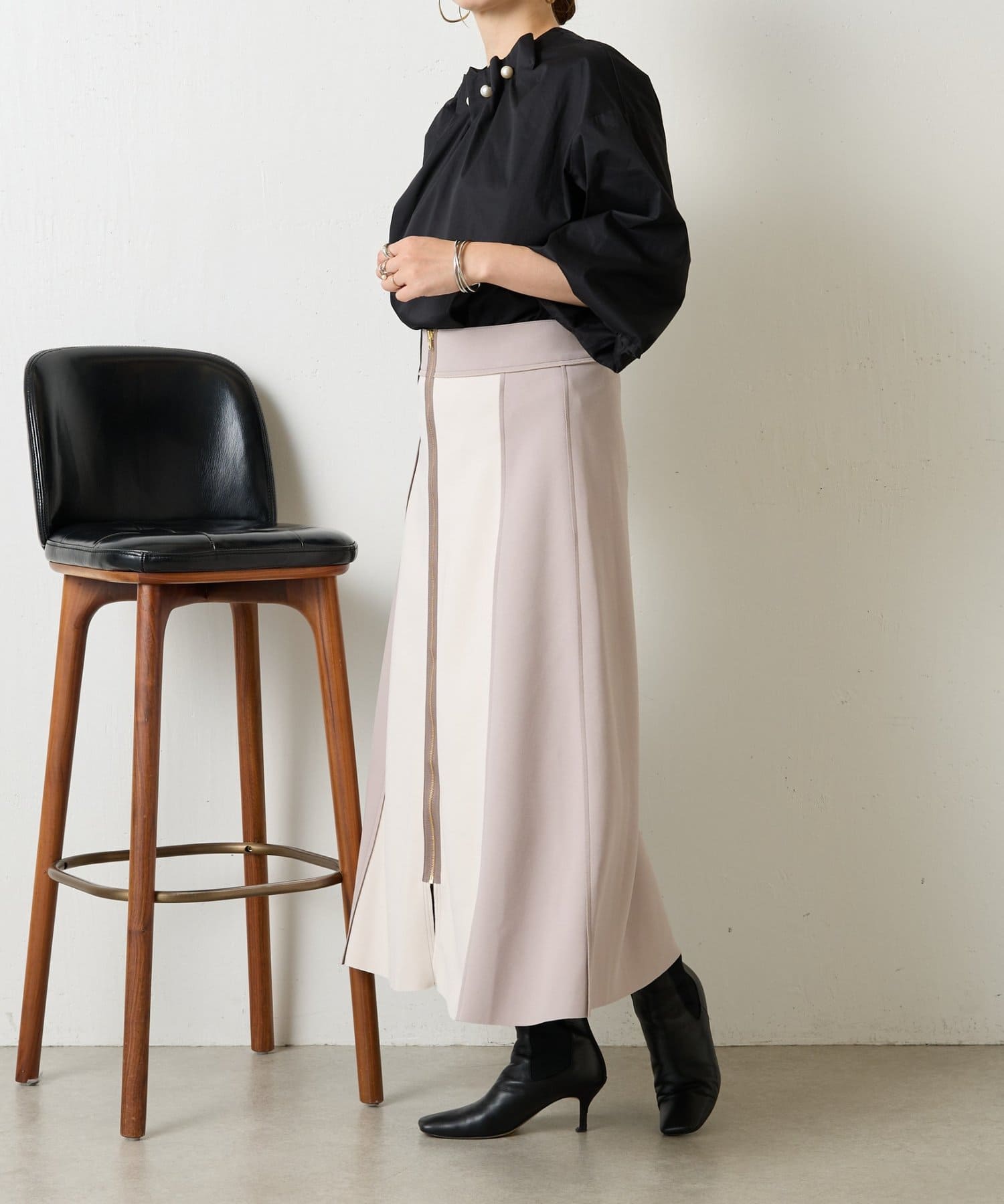 Jena espace merveilleux リバーシブルジッパー付きスカート リバーシブルジップスカート | Jena espace merveilleux(ジェナ