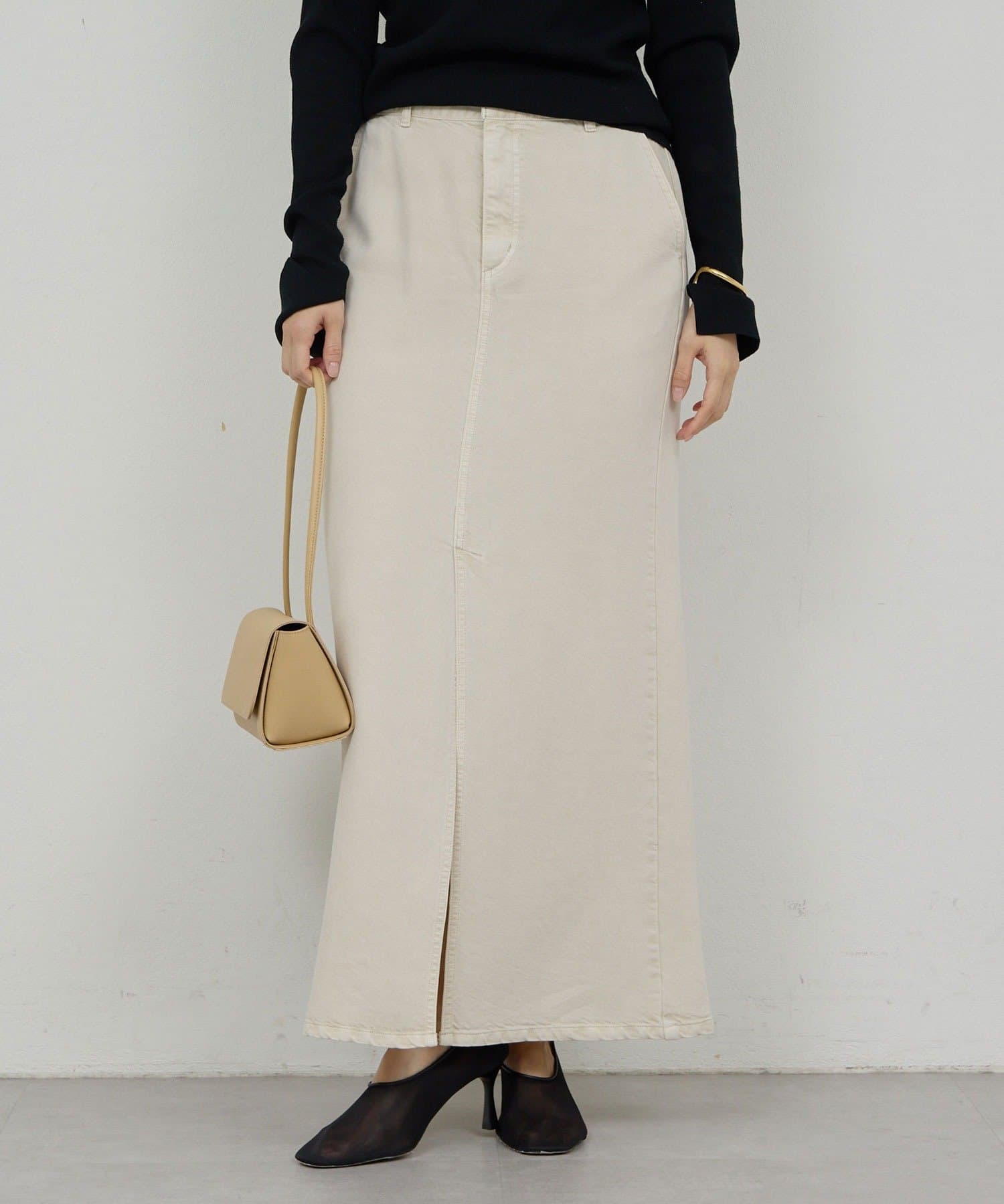 GALLARDAGALANTE(ガリャルダガランテ) 【11/12(水)10:30~新色/XSサイズ予約開始】【セットアップ対応】リヨセルスリットスカート