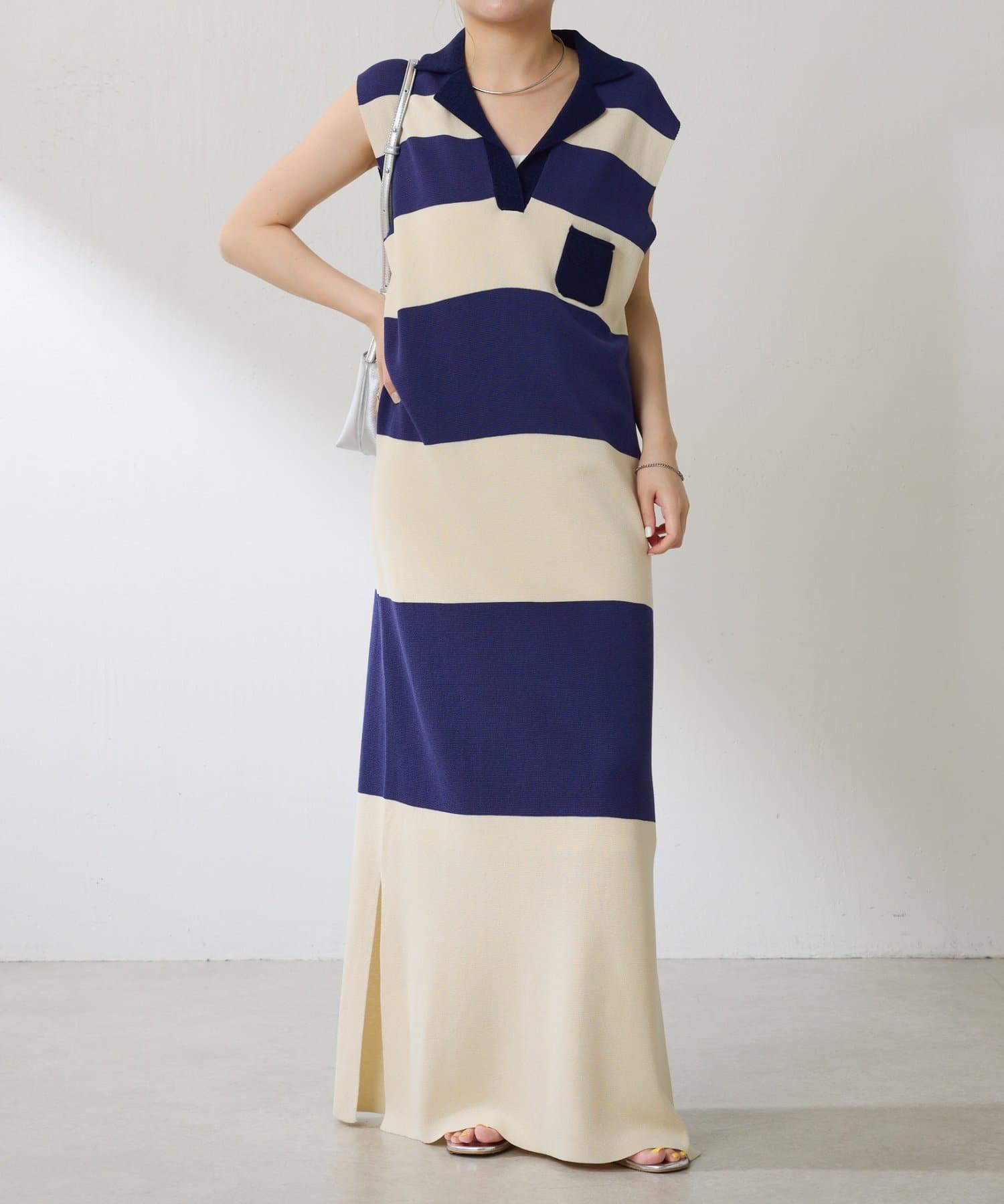 GALLARDA GALANTE ニットワンピース 定価26400 R5 グラデボーダーニットワンピース | COLLAGE GALLARDAGALANTE