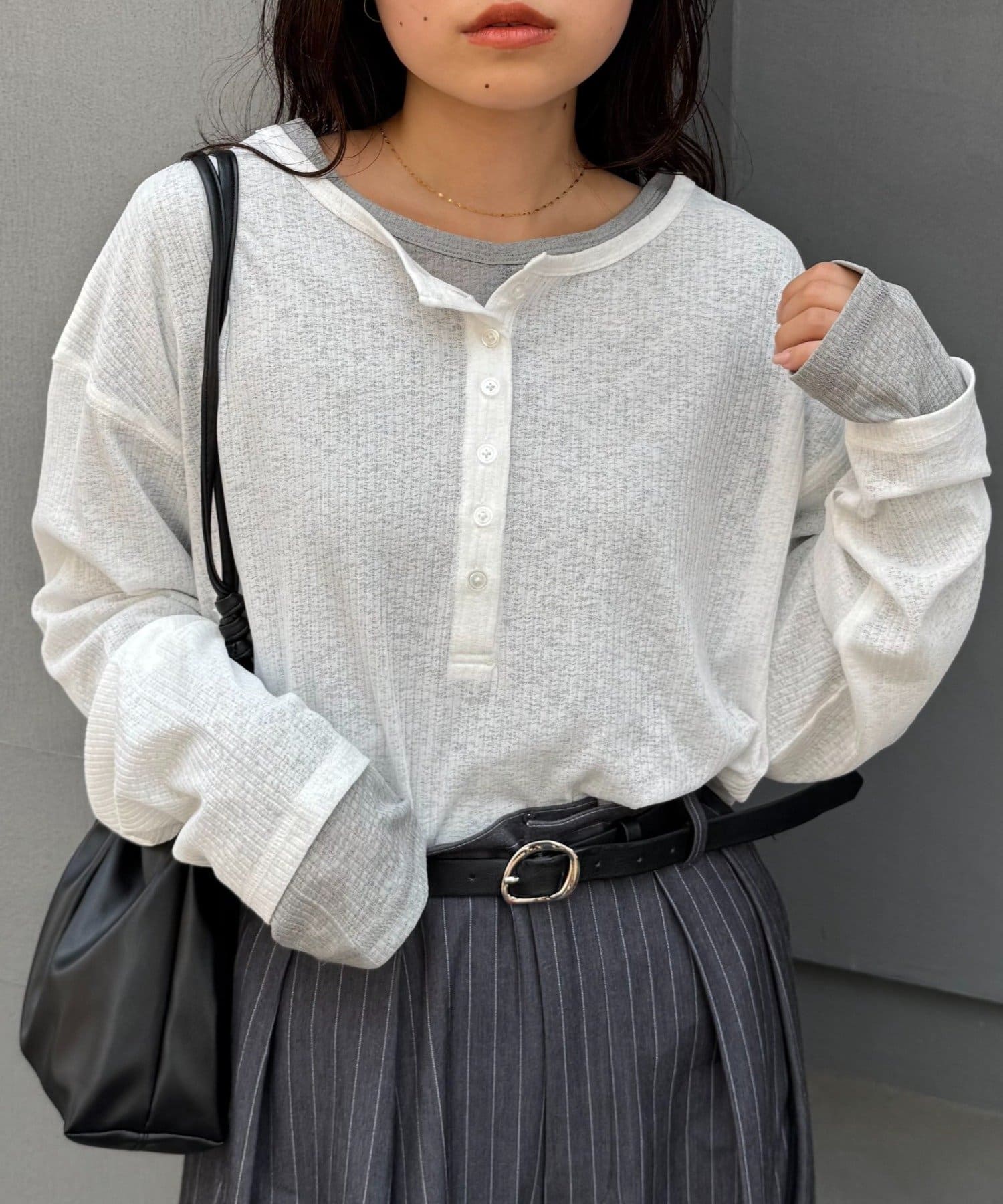 シェリーさま専用 2WAYシアーヘンリーネックTEE | CIAOPANIC TYPY(チャオパニック