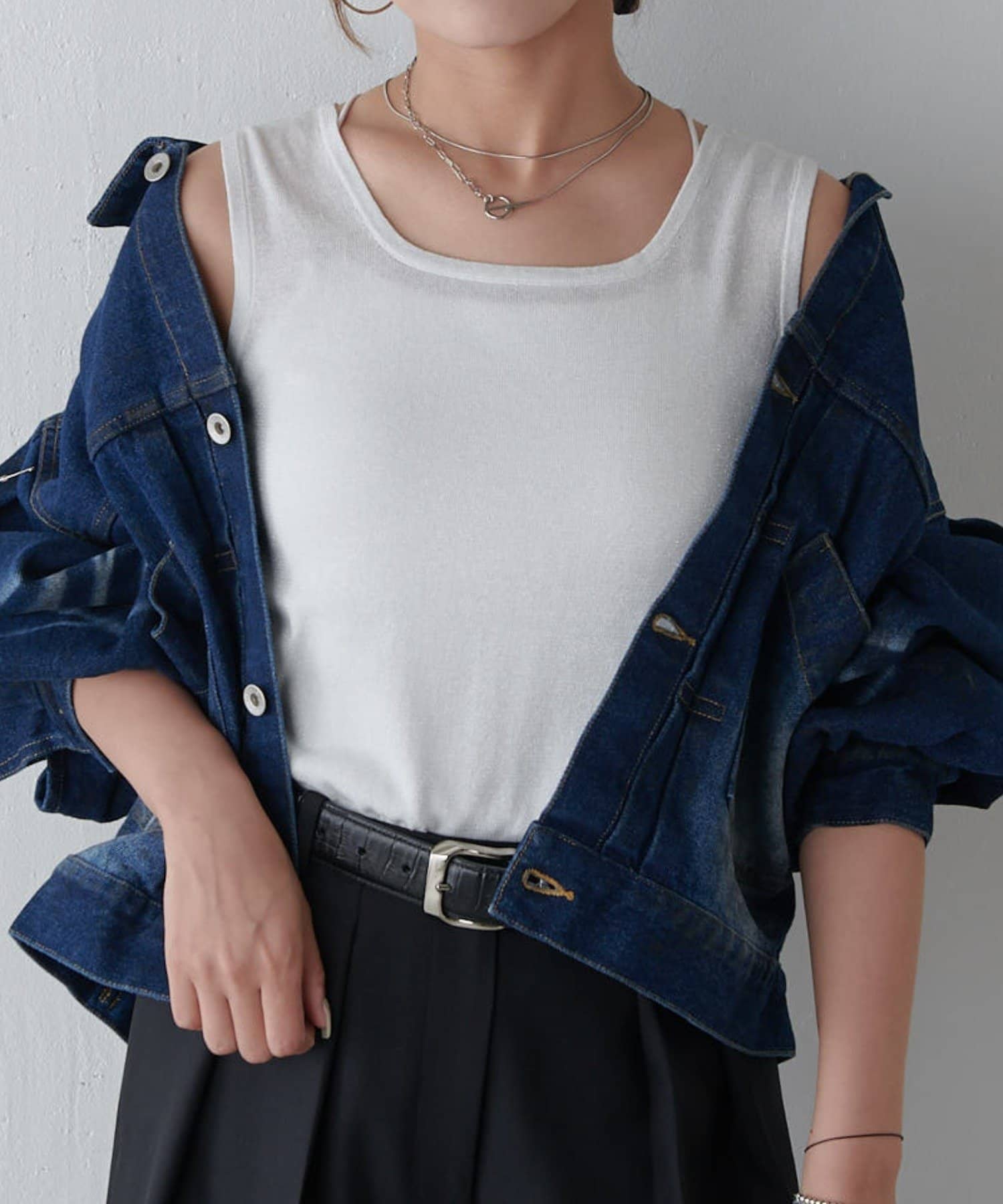 通販 公式サイト - 驚きの激安価格 ラメ2WAYタンクトップ | CLOSET PAL | Lui's(ルイス)レディース トップス