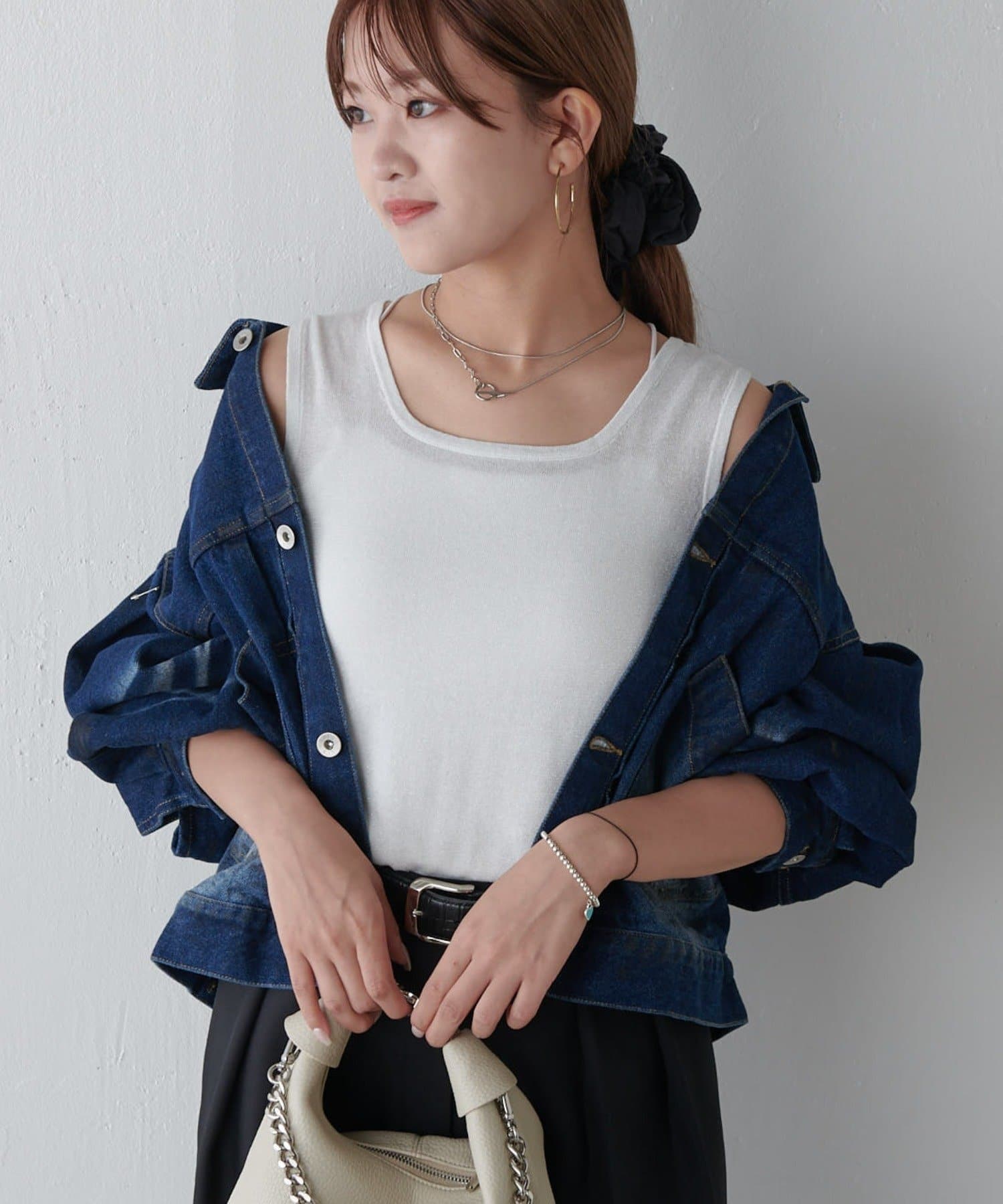最大10%OFFクーポン ラメ2WAYタンクトップ | Lui's(ルイス)レディース | PAL CLOSET トップス