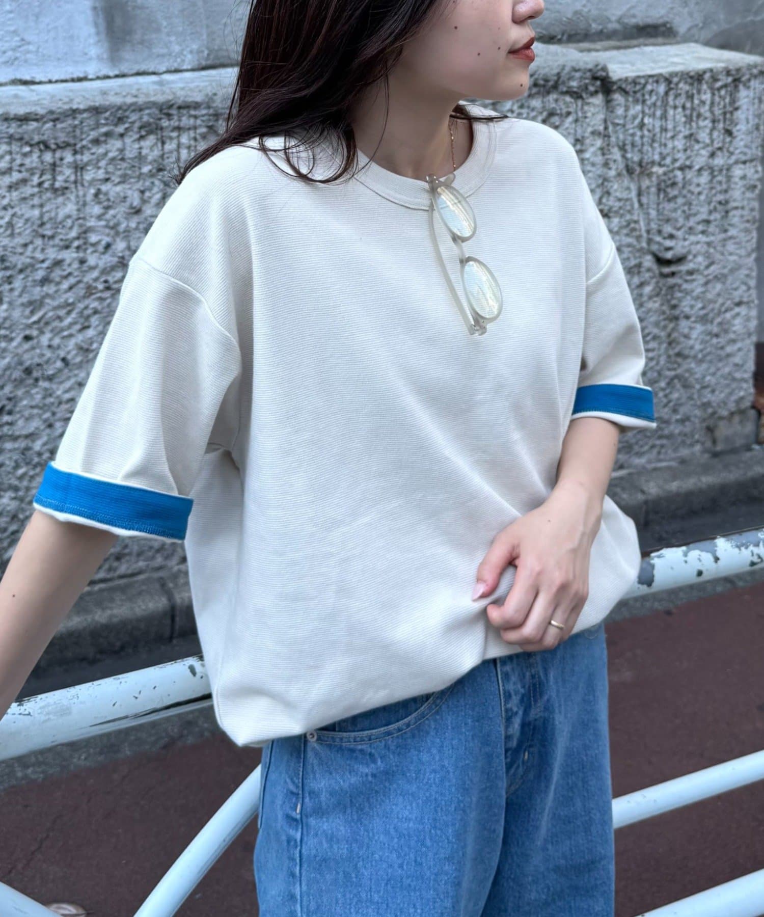 CIAOPANIC TYPY(チャオパニックティピー) 【真夏でも着れる】ユニセックスキープシェイプフライス半袖Tee