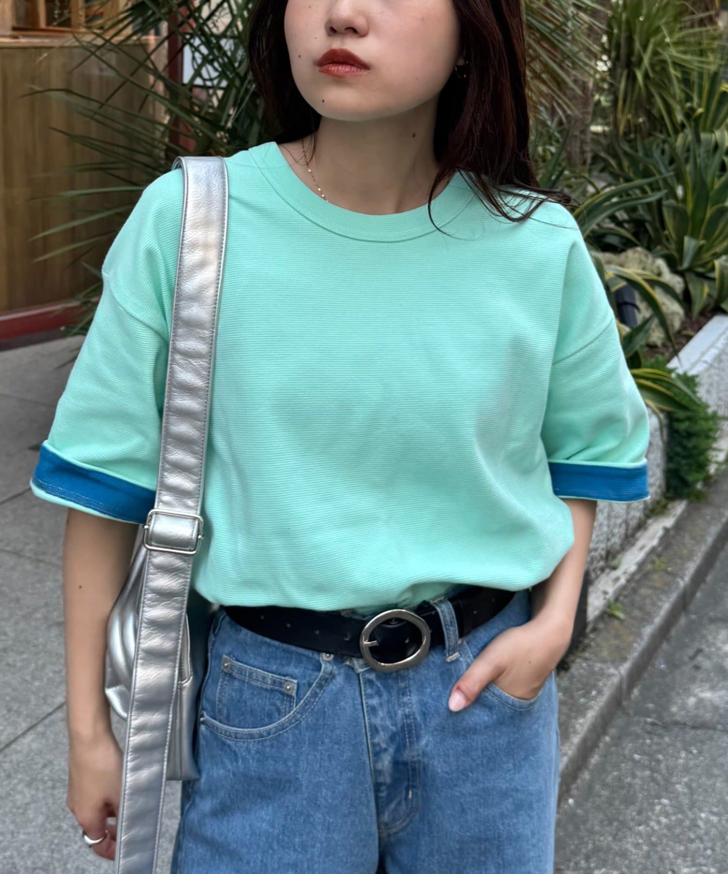 定番キープシェイプシリーズに真夏でも着れるサマーニット半袖Tee登場！■デザイン 大好評のキープシェイプシリーズに半袖Teeが登場。シンプルなハーフスリーブTeeは一枚で様になり、スタイリングの主役に