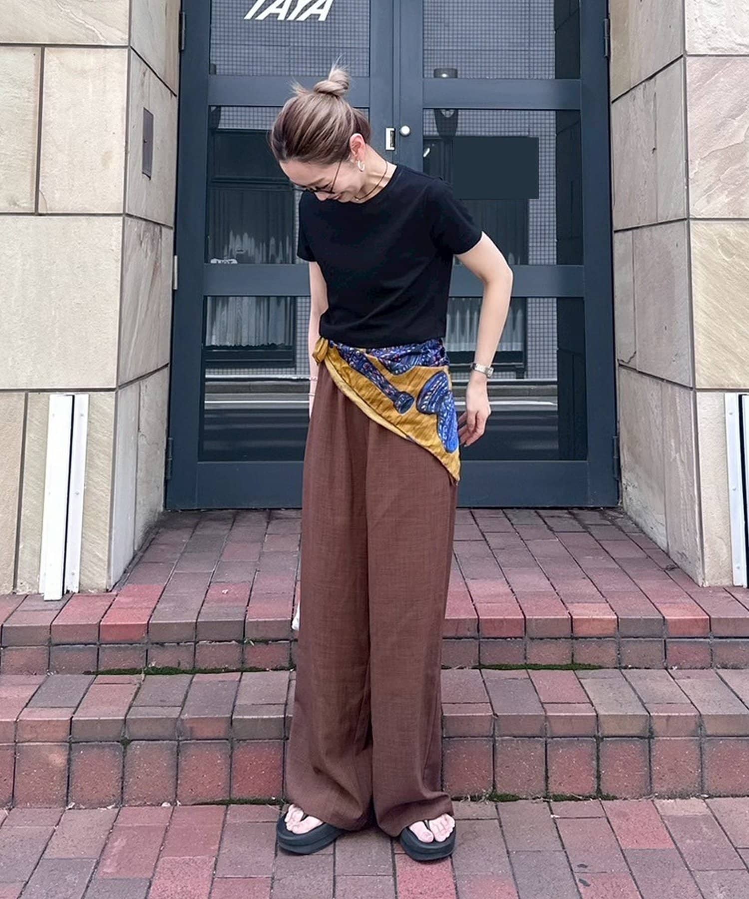 ZOZO限定】サイドラインワイドパンツ（その他パンツ