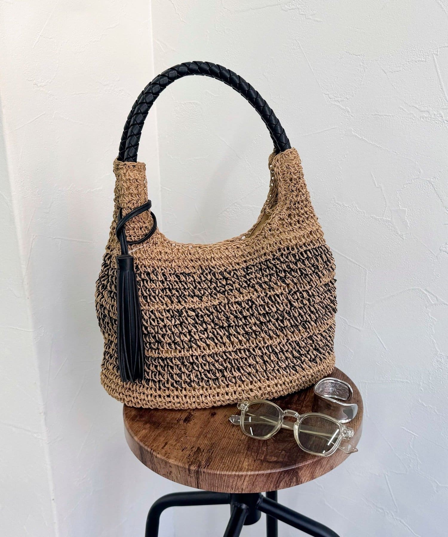 heather - ヘザー クラッチバッグ 美品 かごバッグ ポーチ