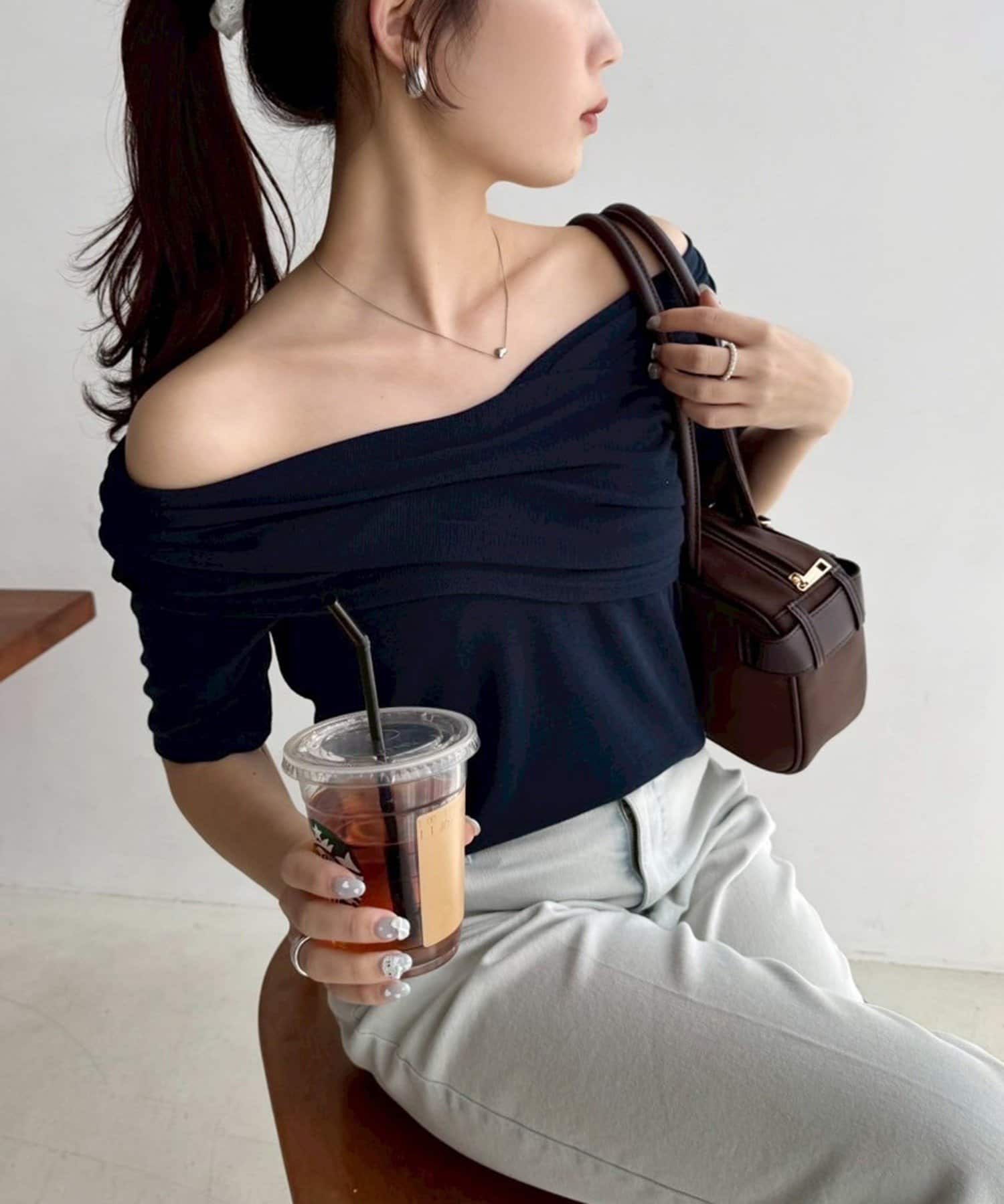 NICE CLAUP / OLIVE des OLIVE OUTLET(ナイスクラップ  / オリーブ デ オリーブ アウトレット) 【one after another】オフショル