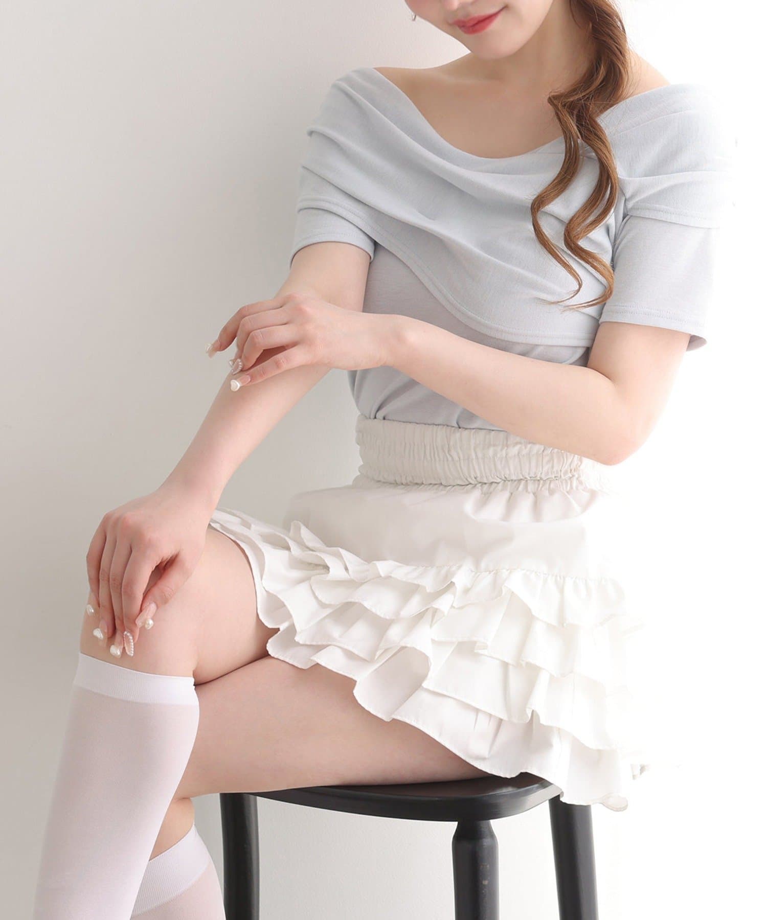 NICE CLAUP / OLIVE des OLIVE OUTLET(ナイスクラップ  / オリーブ デ オリーブ アウトレット) 【one after another】オフショル