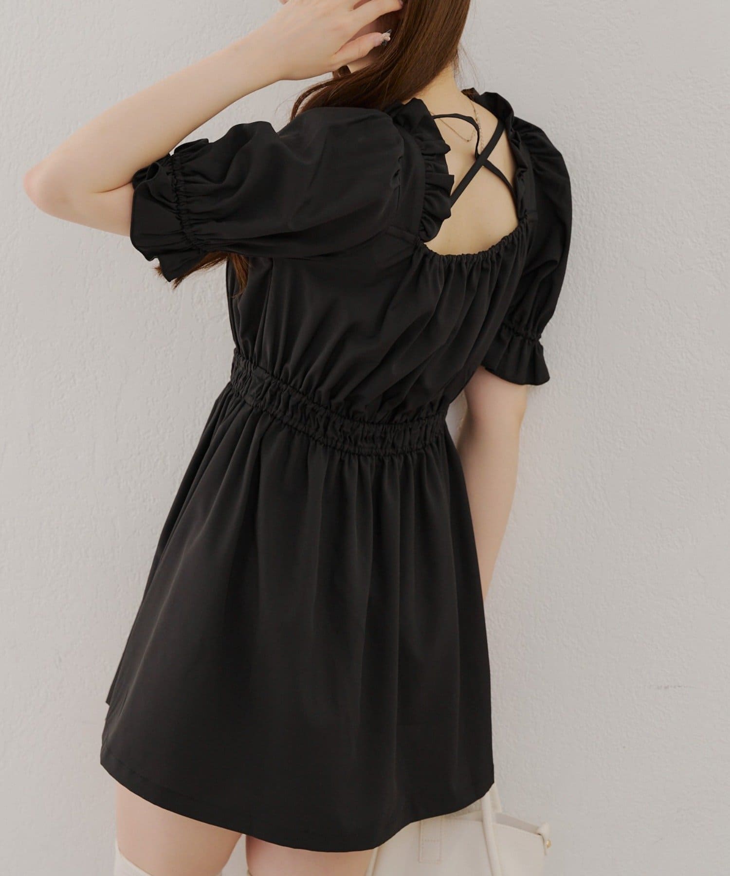 NICE CLACP フリルミニワンピース Black collection】フリルミニワンピース | レディース
