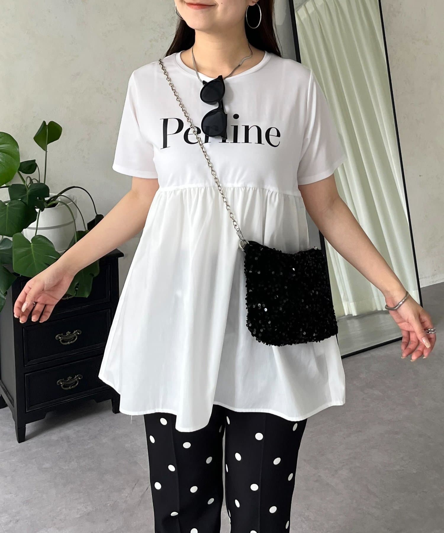 prose verse(プロズヴェール) ロゴペプラムＴシャツ