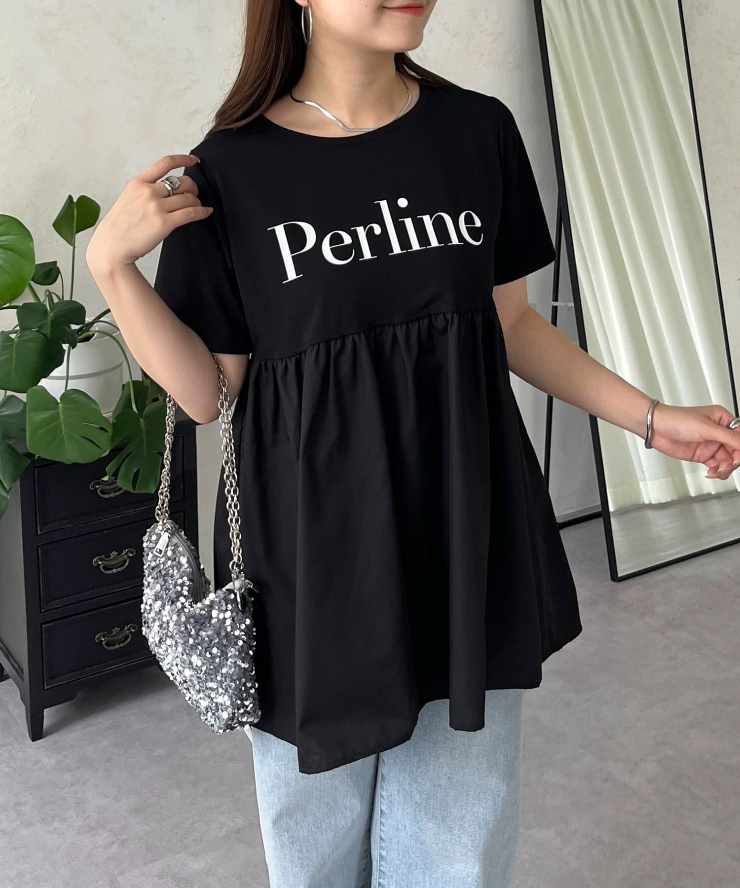 prose verse(プロズヴェール) ロゴペプラムＴシャツ
