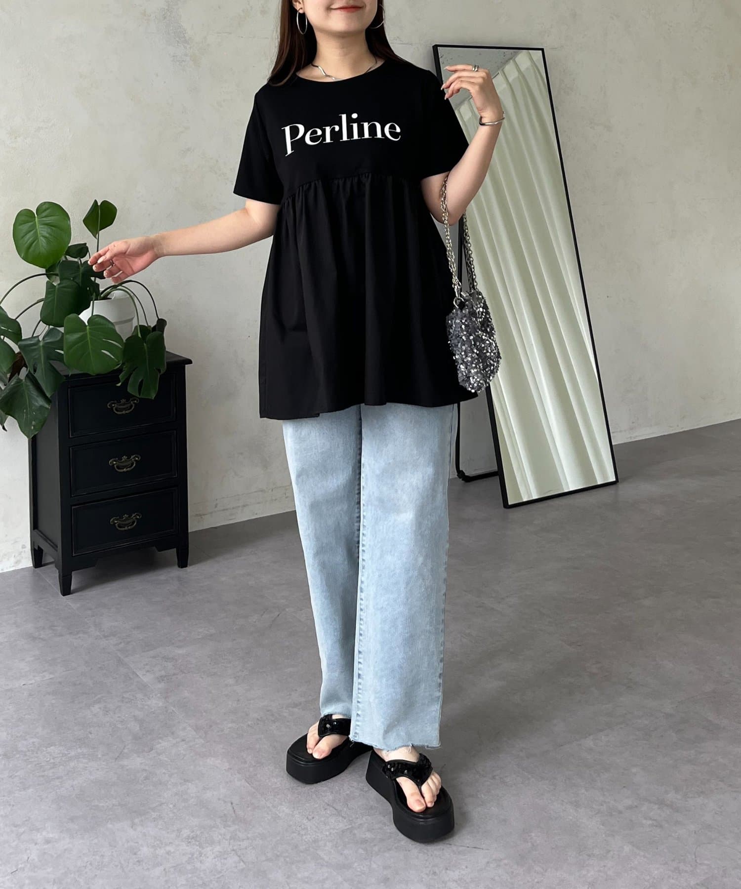 prose verse(プロズヴェール) ロゴペプラムＴシャツ