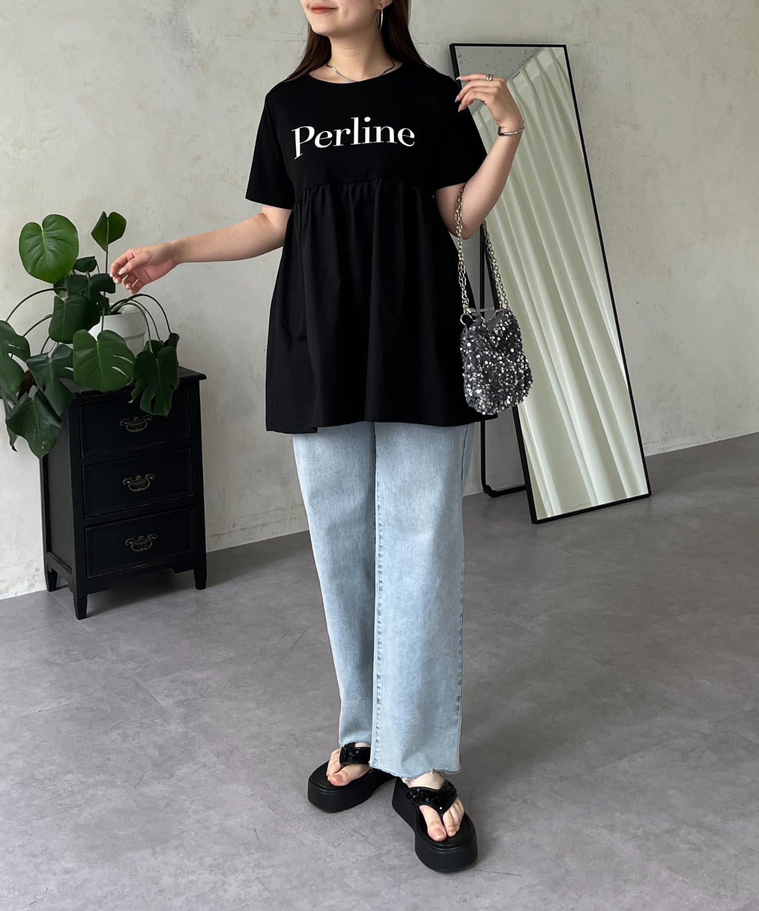 prose verse(プロズヴェール) ロゴペプラムＴシャツ