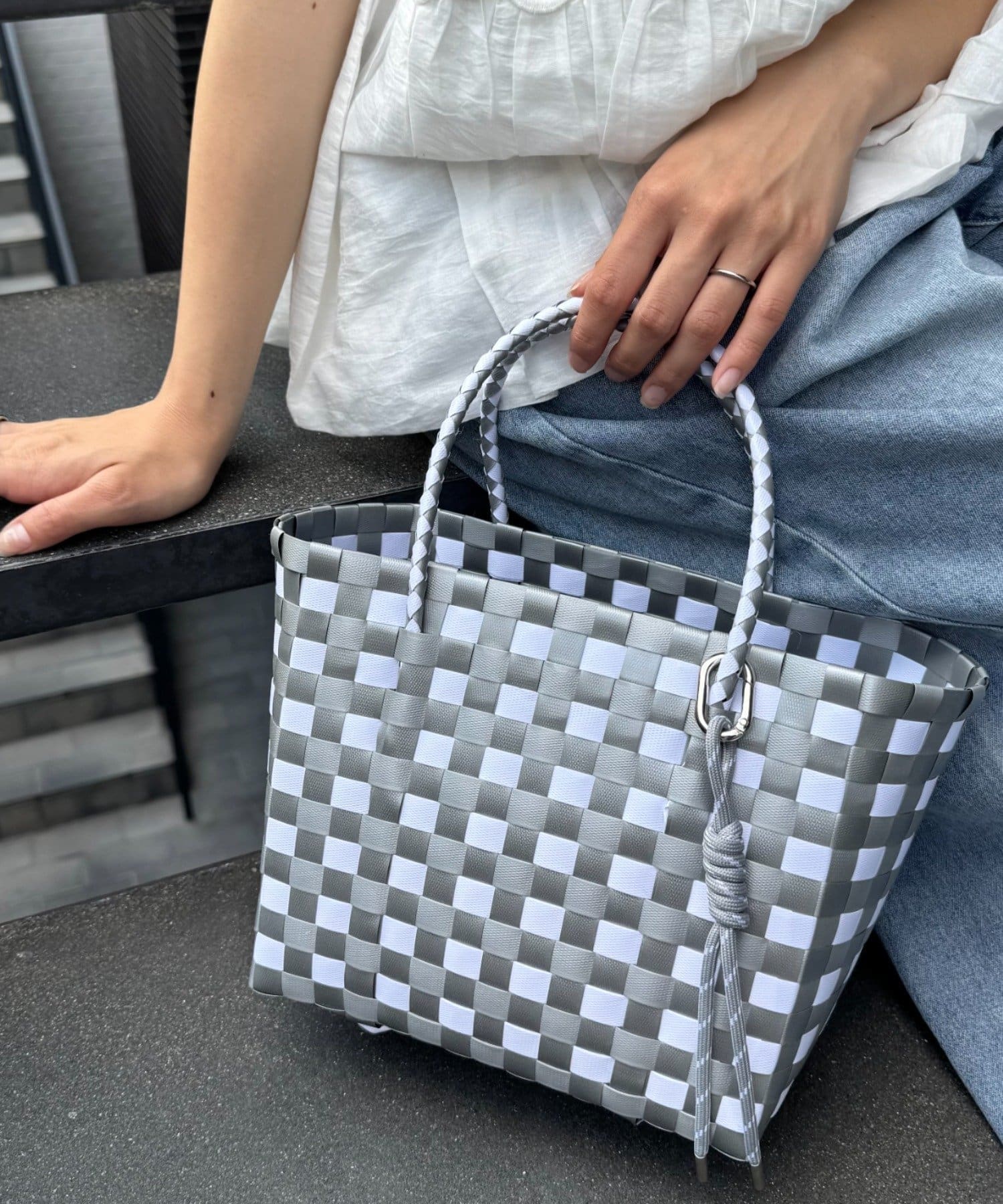 CIAOPANIC TYPY(チャオパニックティピー) 【Aguni】チャーム付きメルカドBAG