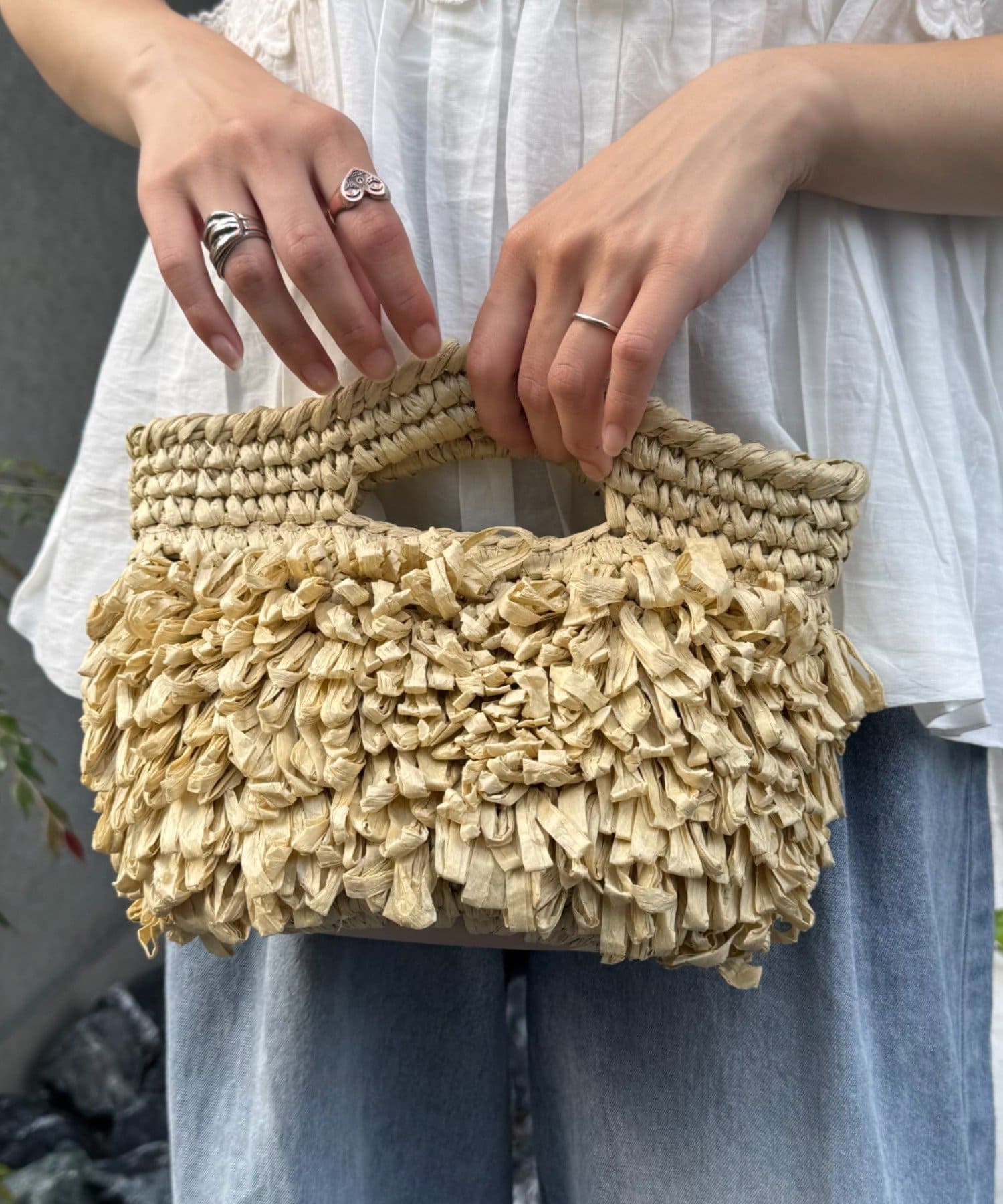 CIAOPANIC TYPY(チャオパニックティピー) 【Aguni】ペーパーフリンジBAG