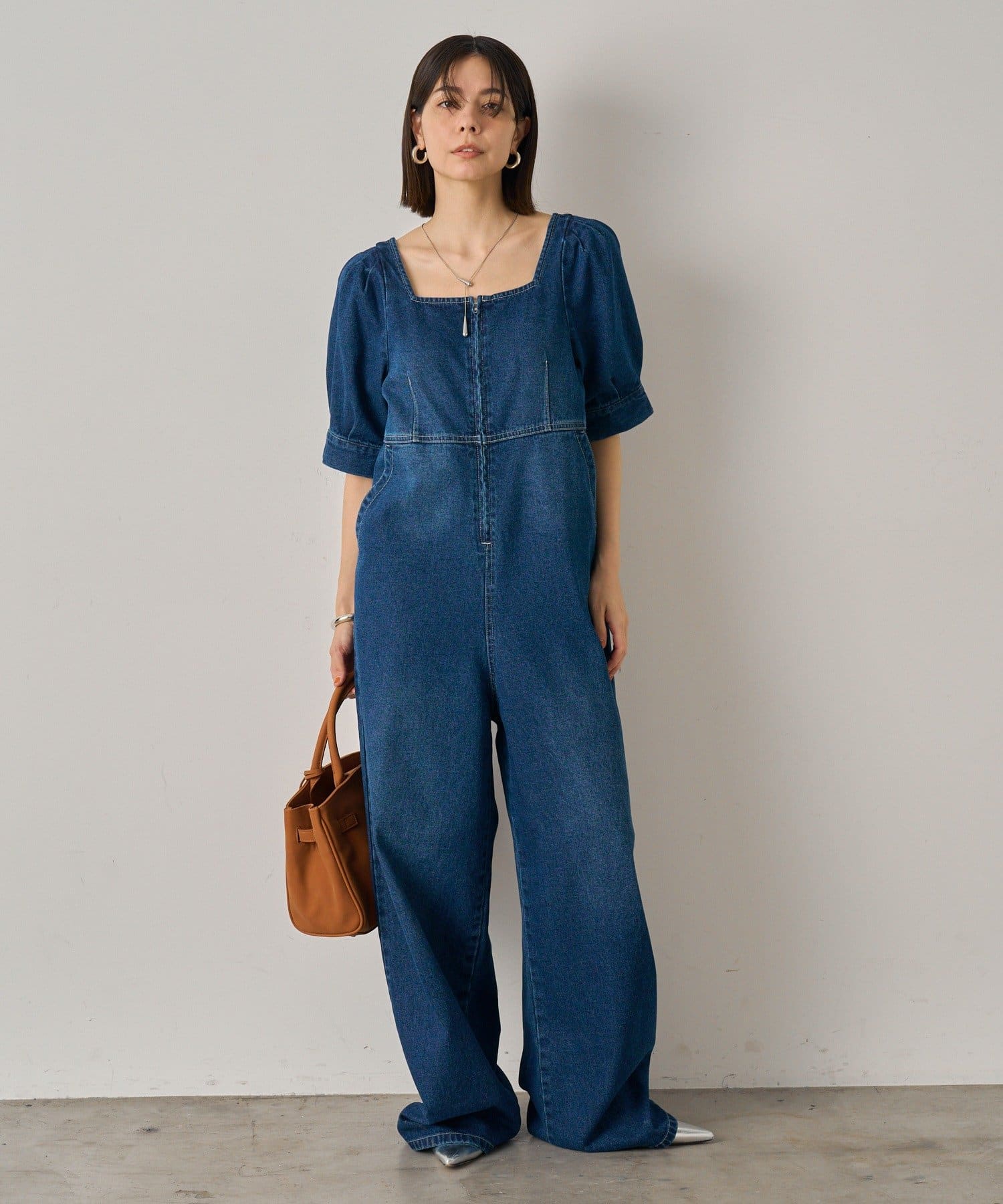 Loungedress サロペット オーバーオール デニムオールインワン