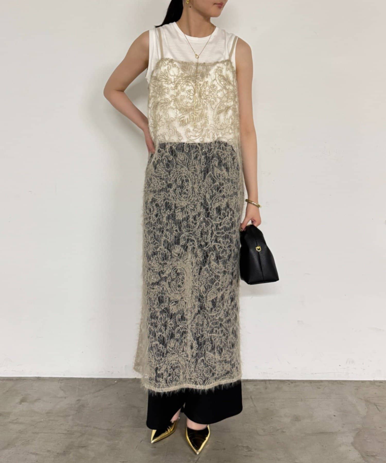 Loungedress キャミドレス シアーレースキャミワンピース | LOUNGEDRESS(ラウンジドレス