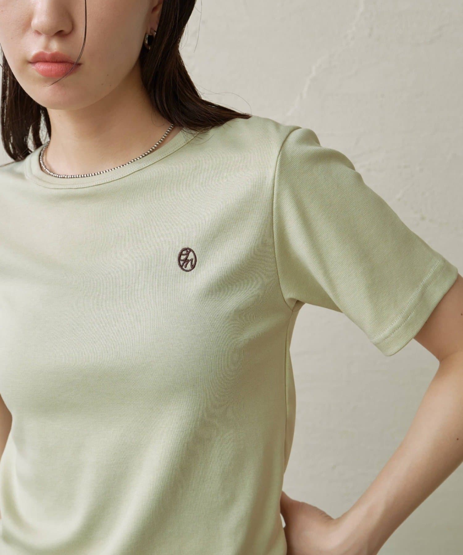 Omekashi(オメカシ) 【刺繍シリーズ/タンクあり◎】刺繍Tシャツ