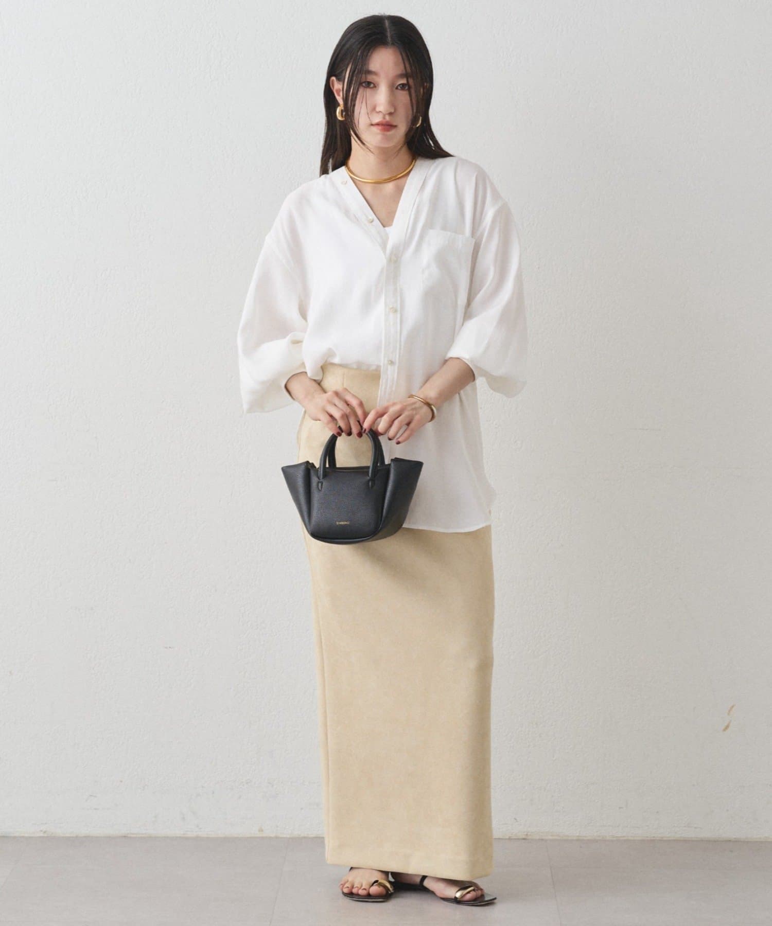 rollo ラウンジドレス ブラウス Loungedress】サテンバイヤスブラウス | OUTLET(アウトレット