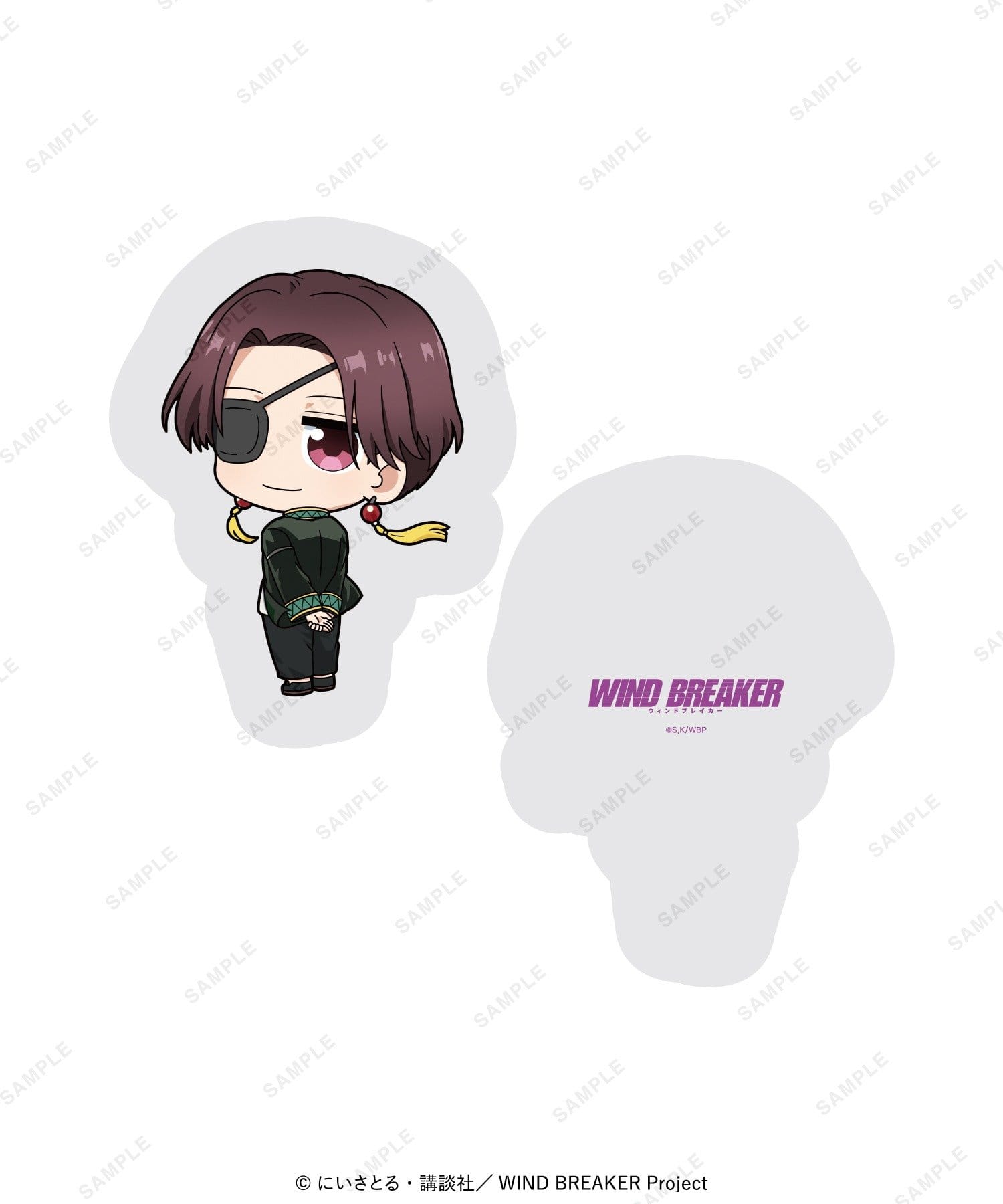 baseyard tokyo(ベースヤード トーキョー) レディース 【WIND BREAKER】ダイカットクッション ミニキャライラスト パープル