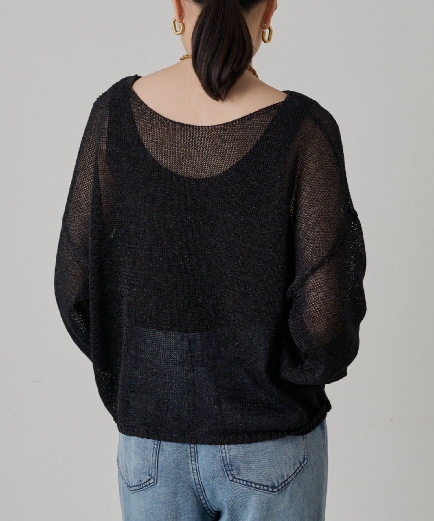 LOUNGEDRESS(ラウンジドレス) ラメニットプルオーバー
