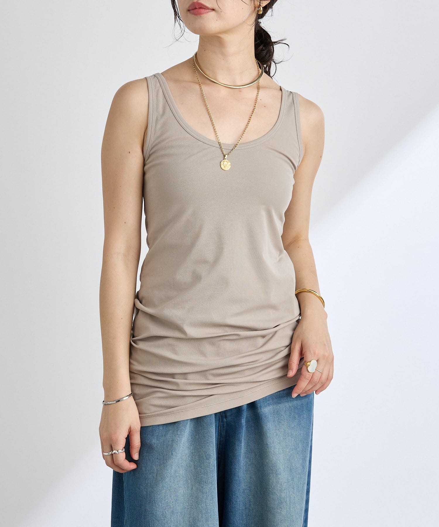 RIVE DROITE(リヴドロワ) 予約【MYSELFbyRD（マイセルフバイリヴドロワ）】LONG TANK SLIP