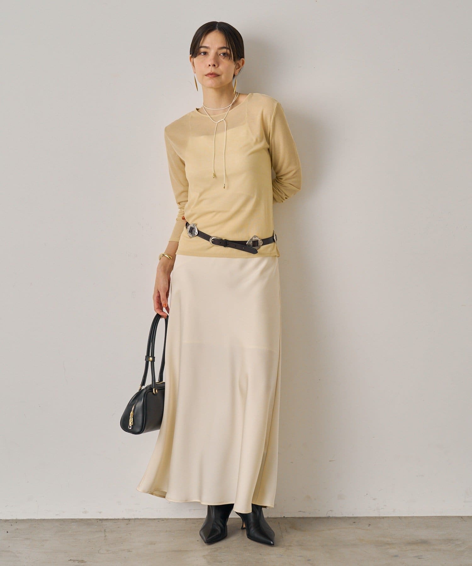 サテンナロースカート | LOUNGEDRESS(ラウンジドレス)レディース