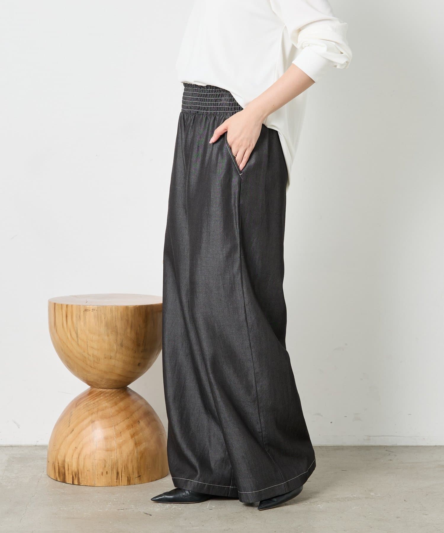 Jena　espace merveilleux(ジェナ　エスパスメルヴェイユ) テンセルシャーリングパンツ
