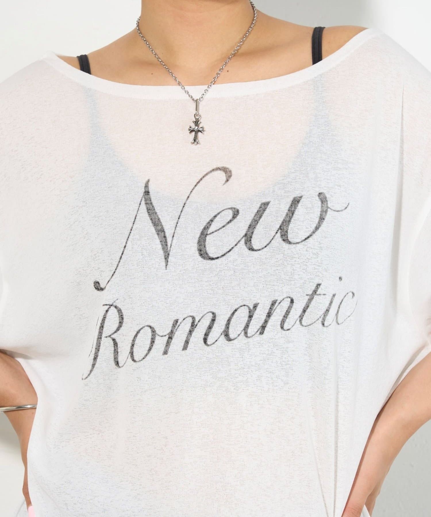 WHO’S WHO gallery(フーズフーギャラリー) NEW ROMANTI シアーBIGオフショルTEE