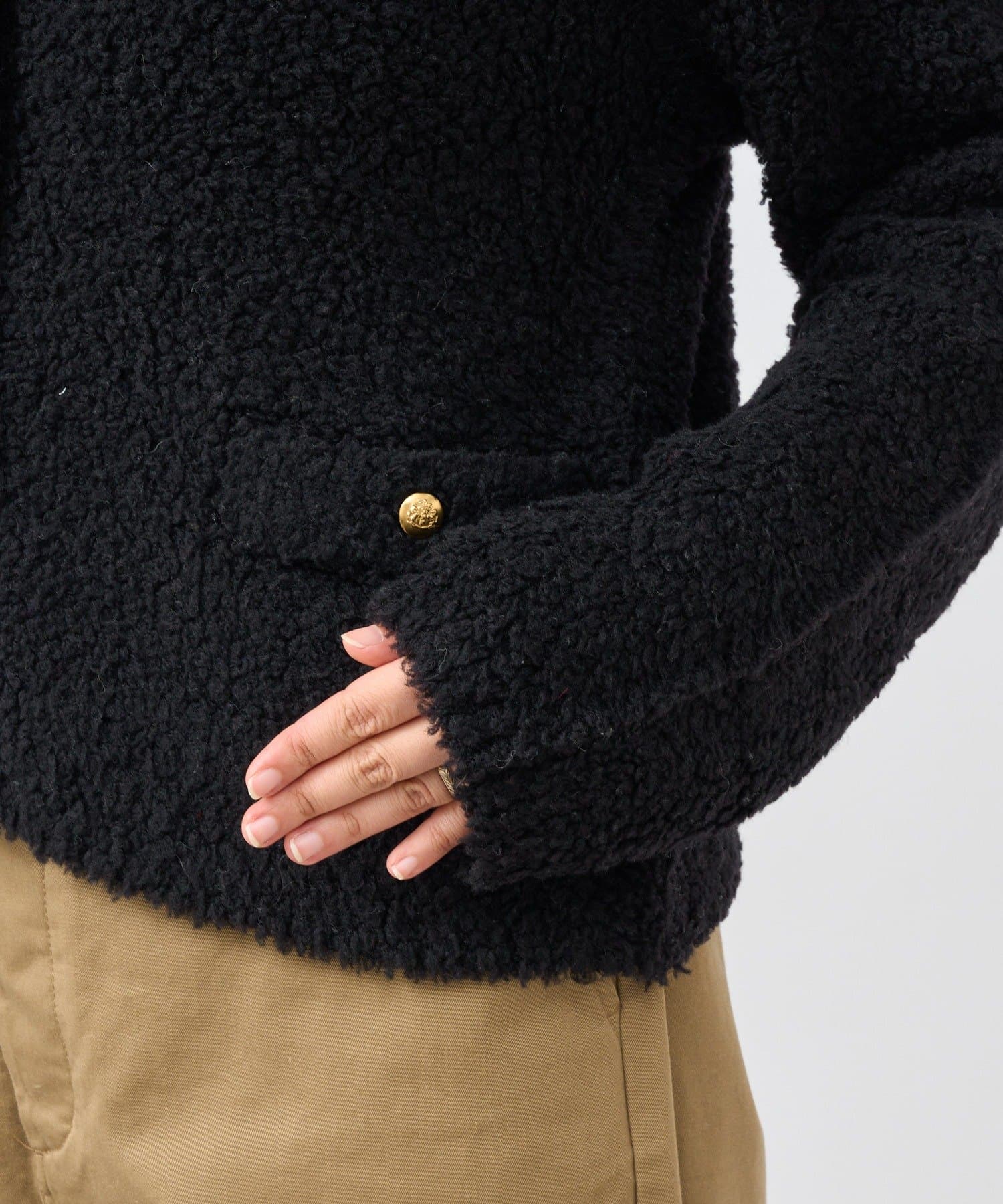 RIVE DROITE(リヴドロワ) 【オンオフ使える】ウールボアニットジャケット