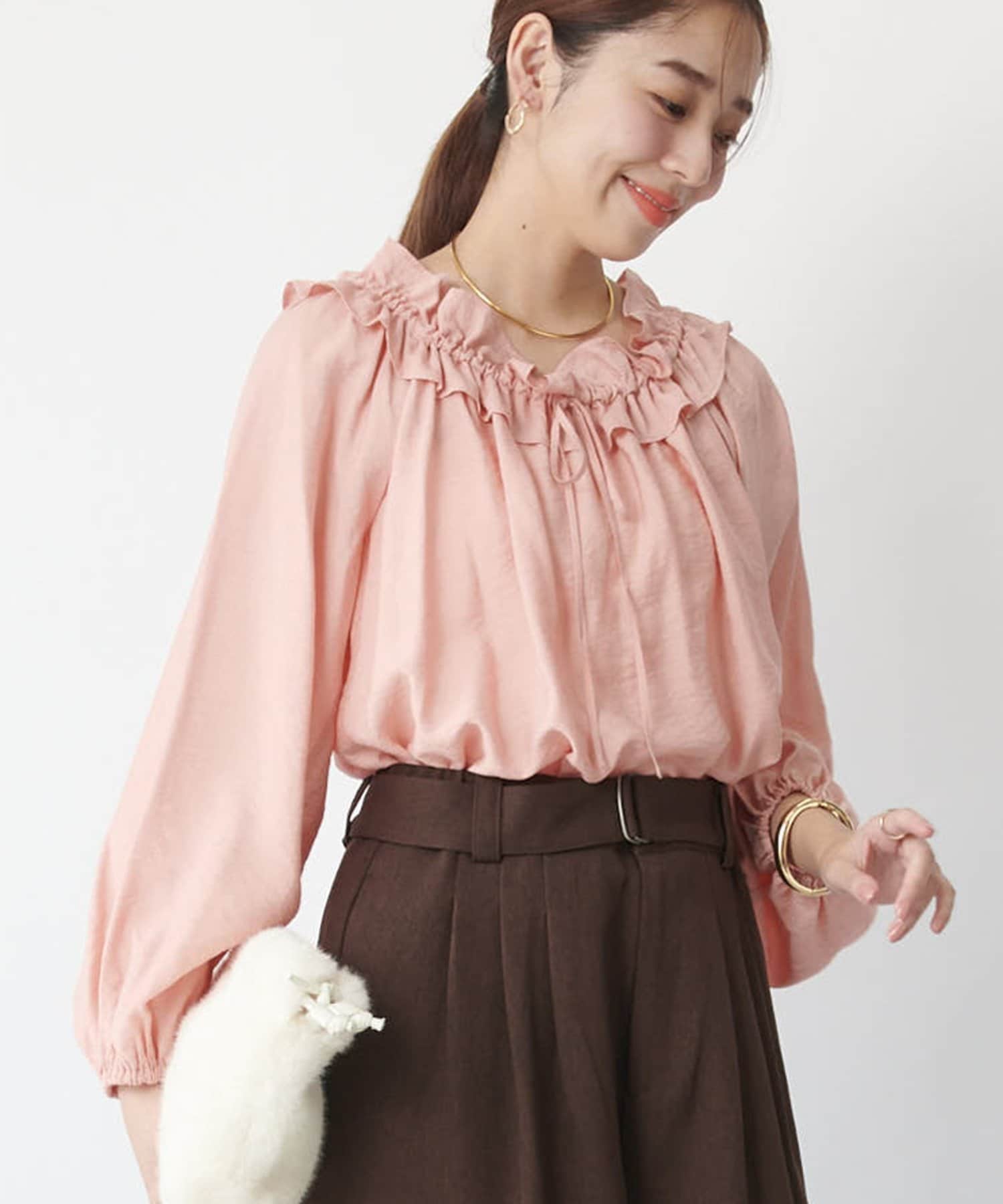 un dix cors(アンディコール) 《大人可愛い◎》ヴィンテージフリルブラウス