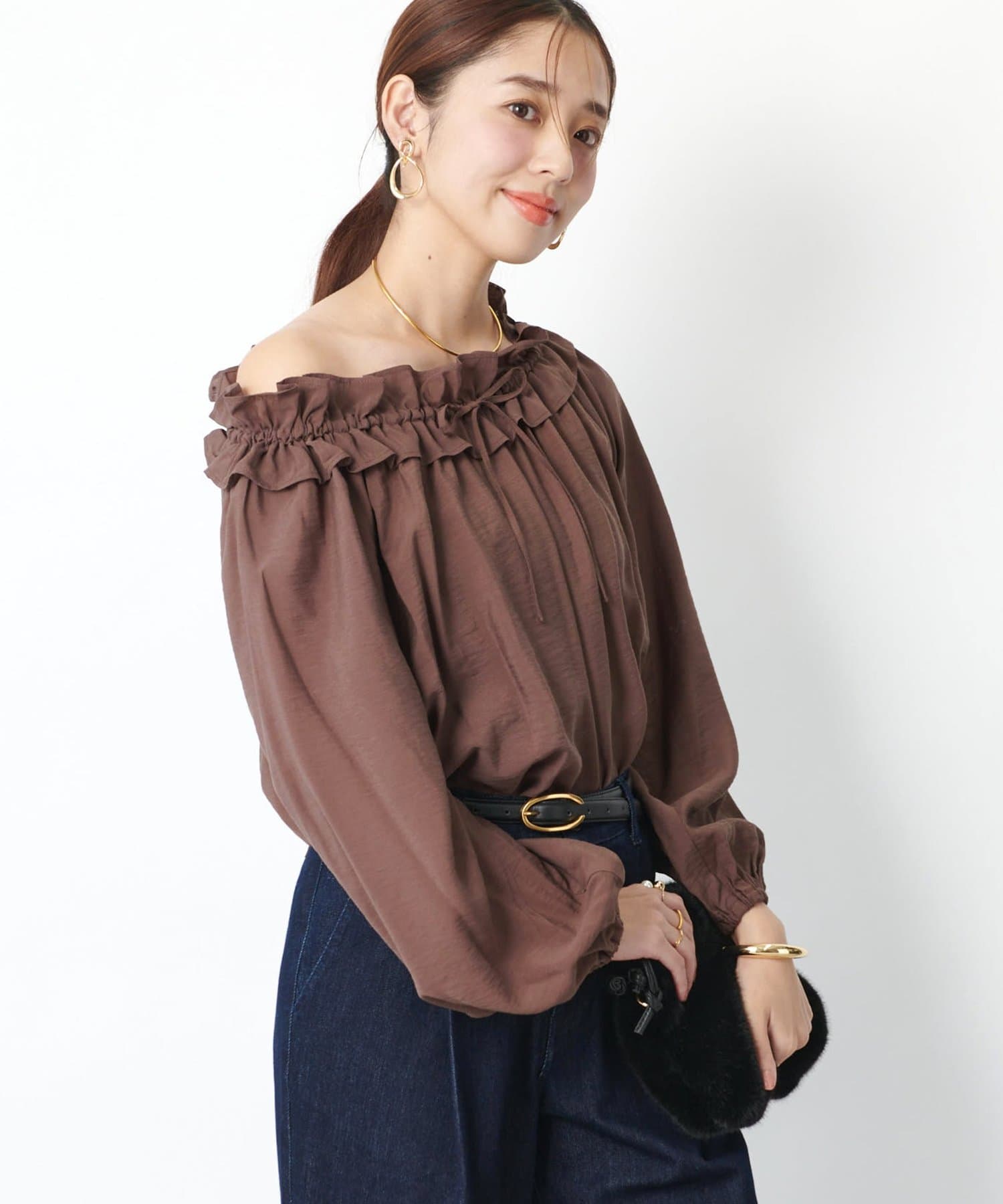 un dix cors(アンディコール) 《大人可愛い◎》ヴィンテージフリルブラウス