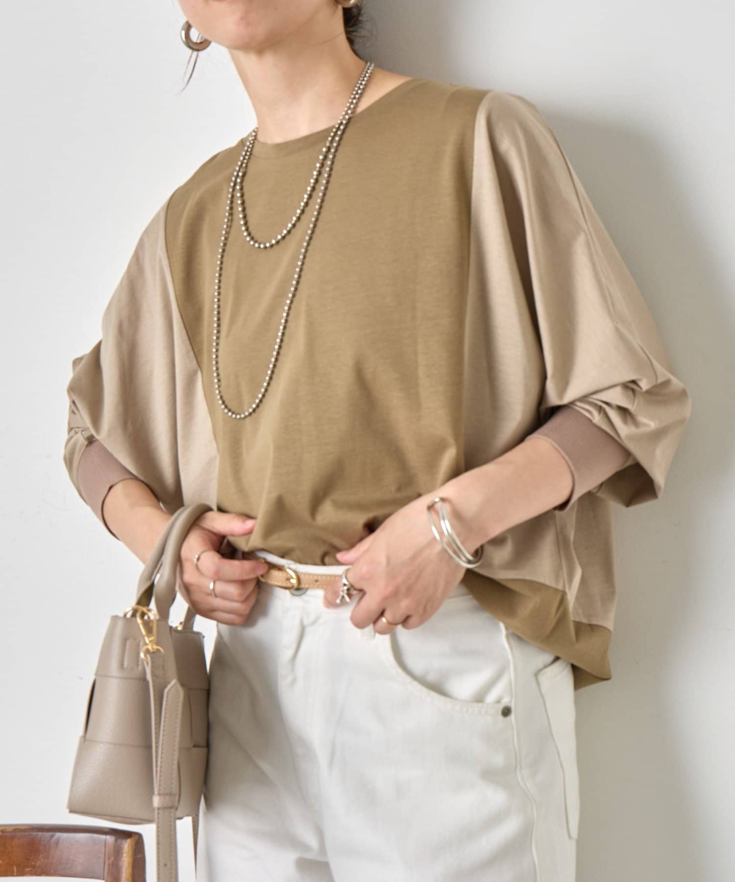 pick up!】配色ドルマンカットソー - Jena espace merveilleux