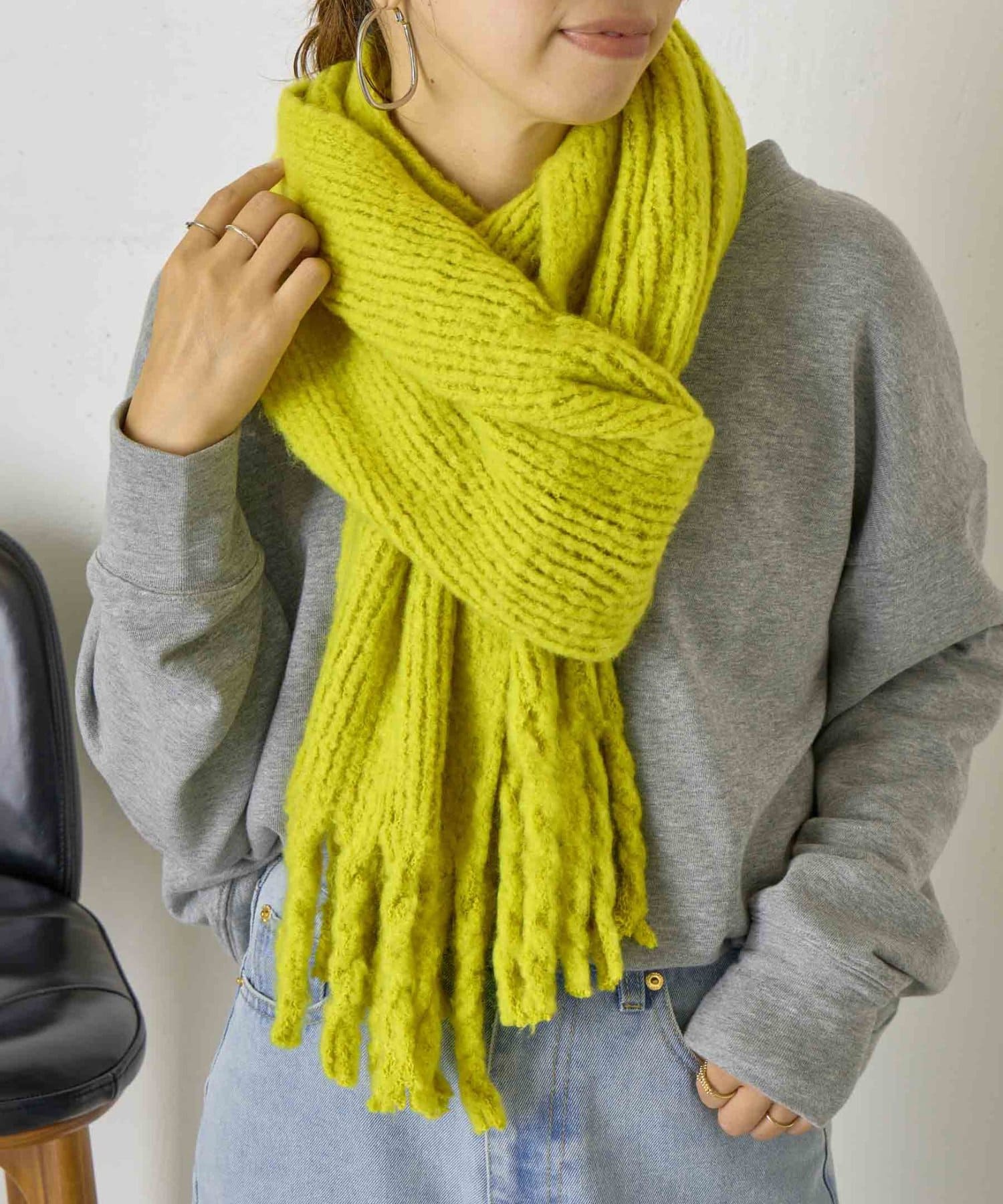 Jena　espace merveilleux(ジェナ　エスパスメルヴェイユ) ラッセルニットマフラー