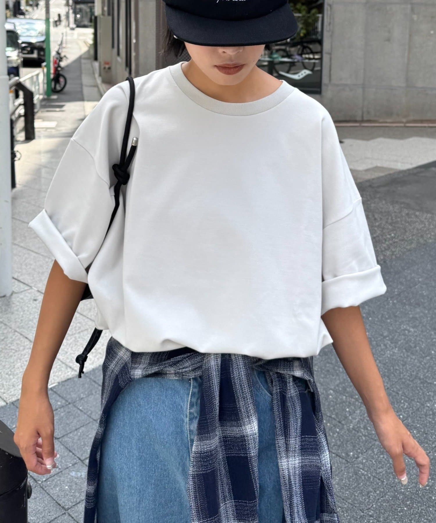 CIAOPANIC TYPY(チャオパニックティピー) 【ユニセックス】ポンチハイカウントサイドスリットビッグシルエットTee