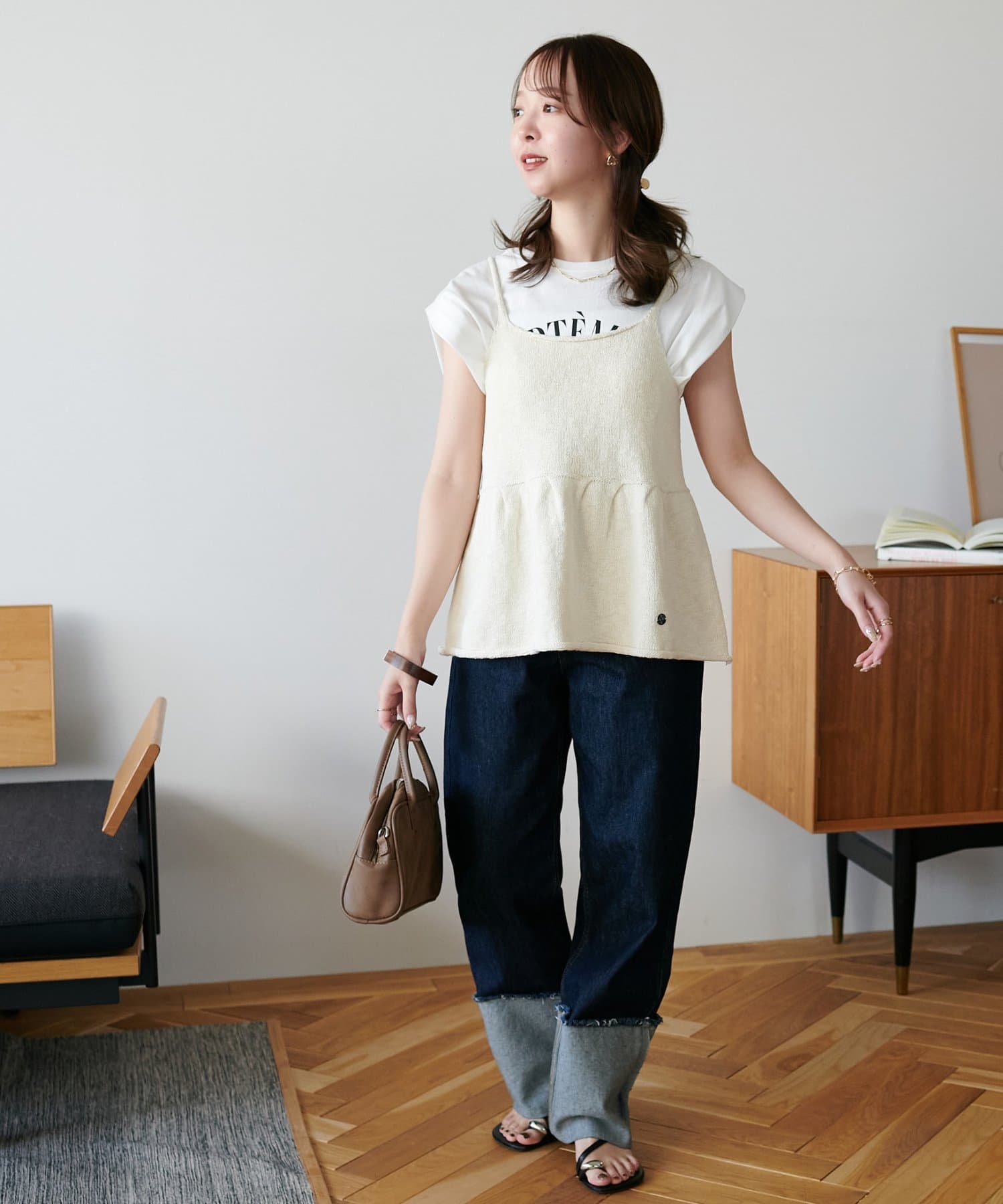 DISCOAT(ディスコート) スラブキャミビスチェ