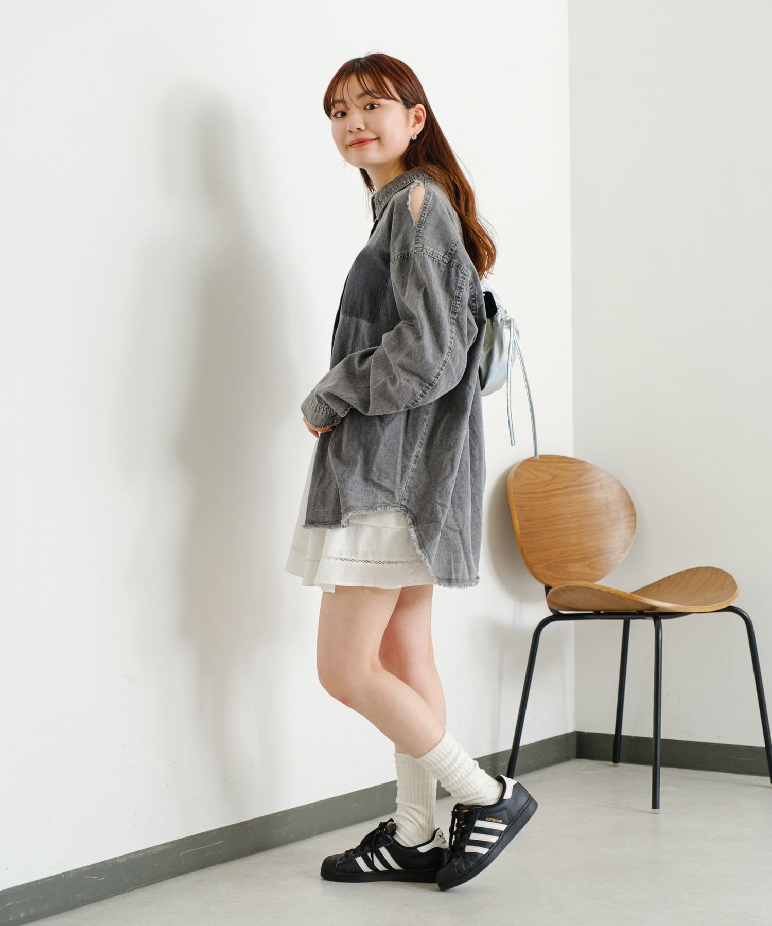 OUTLET(アウトレット) 【Kastane】ダメージビックデニムシャツ