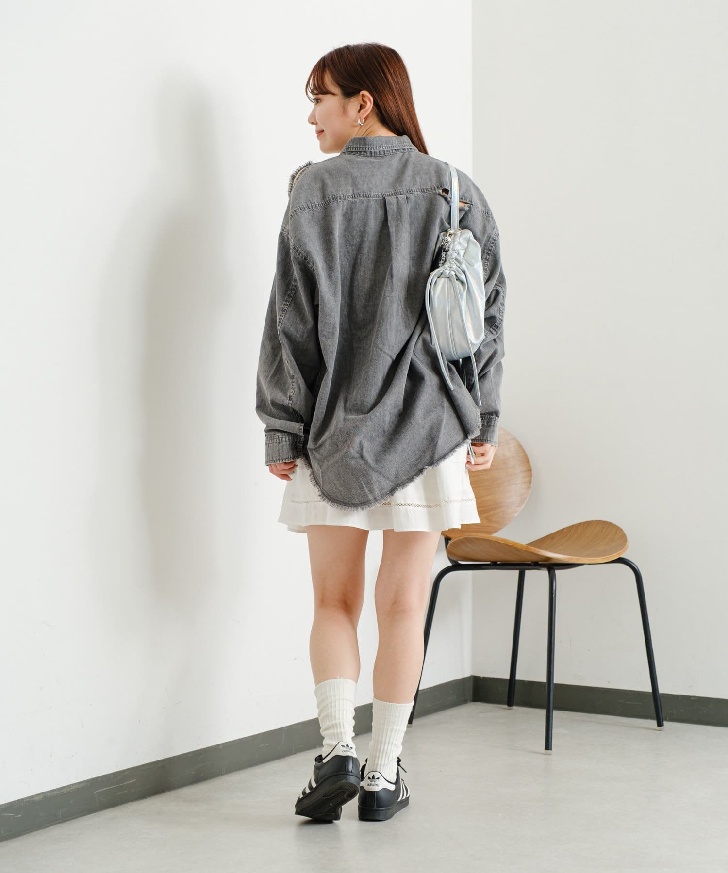 OUTLET(アウトレット) 【Kastane】ダメージビックデニムシャツ