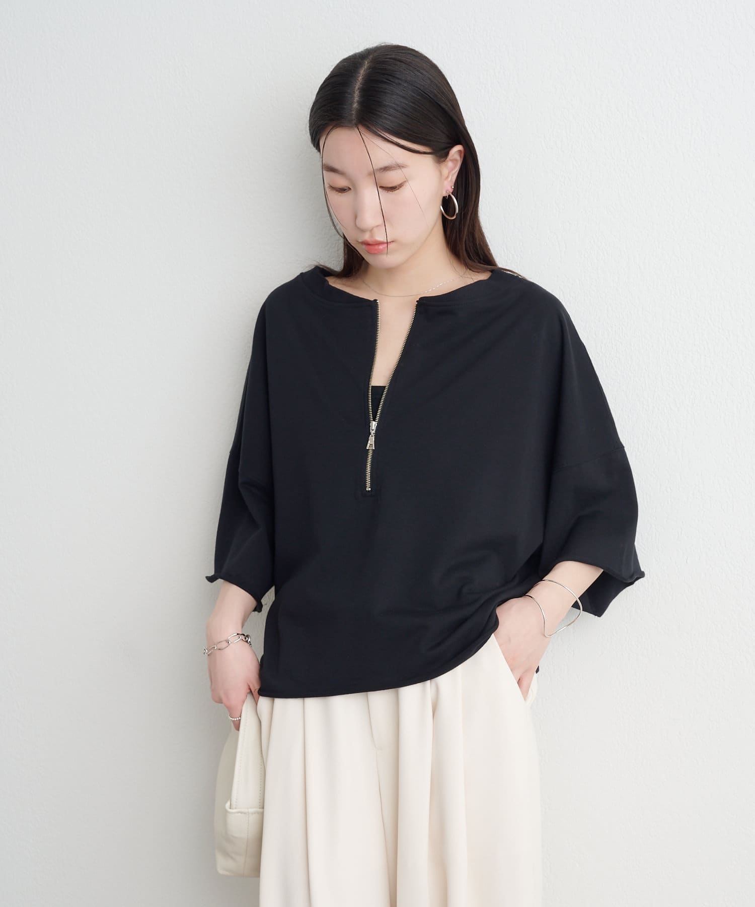 Omekashi】ハーフジップ2WAYTシャツ | OUTLET(アウトレット
