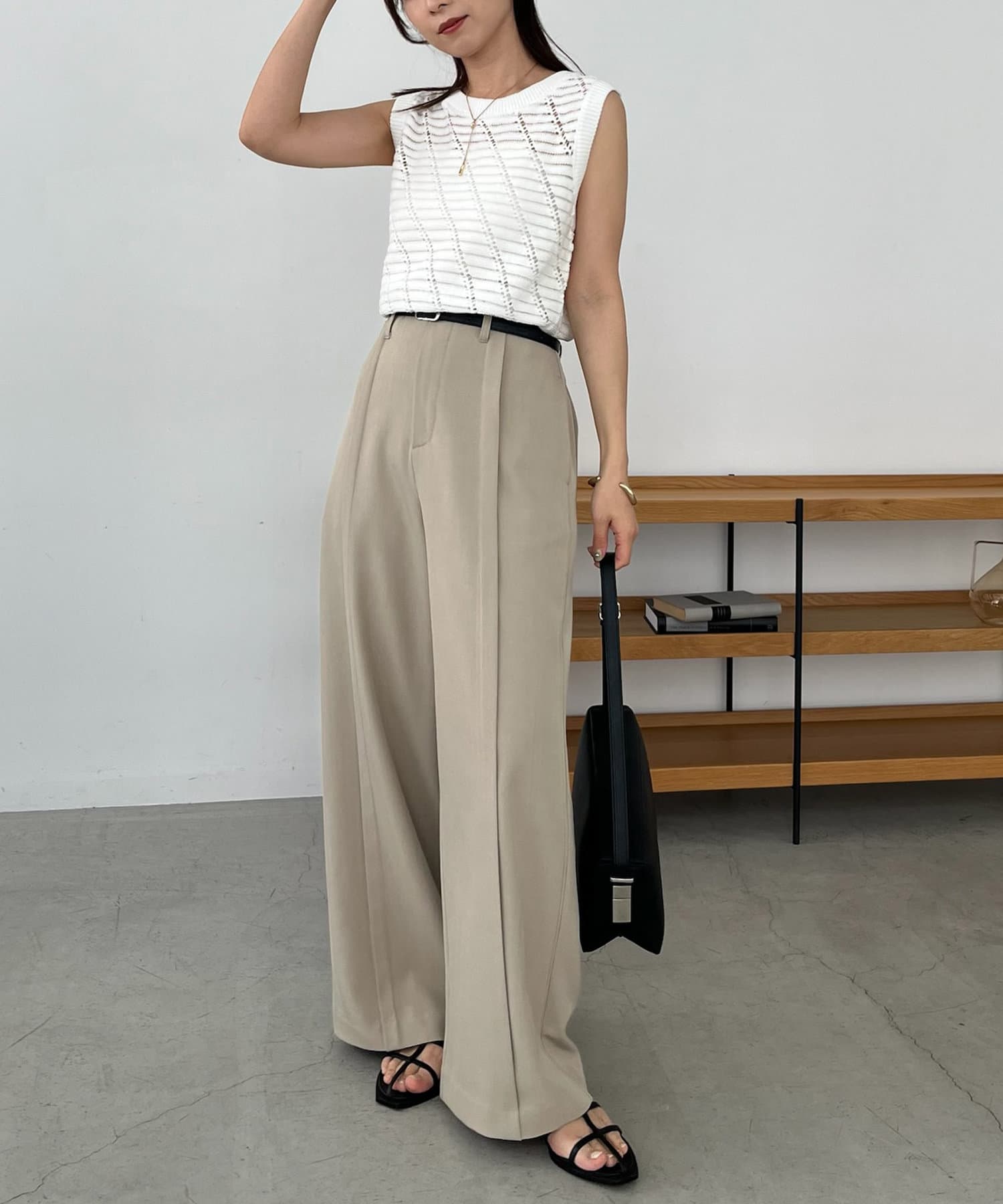 CAPRICIEUX LE'MAGE】ラインシアーニットタンク | OUTLET