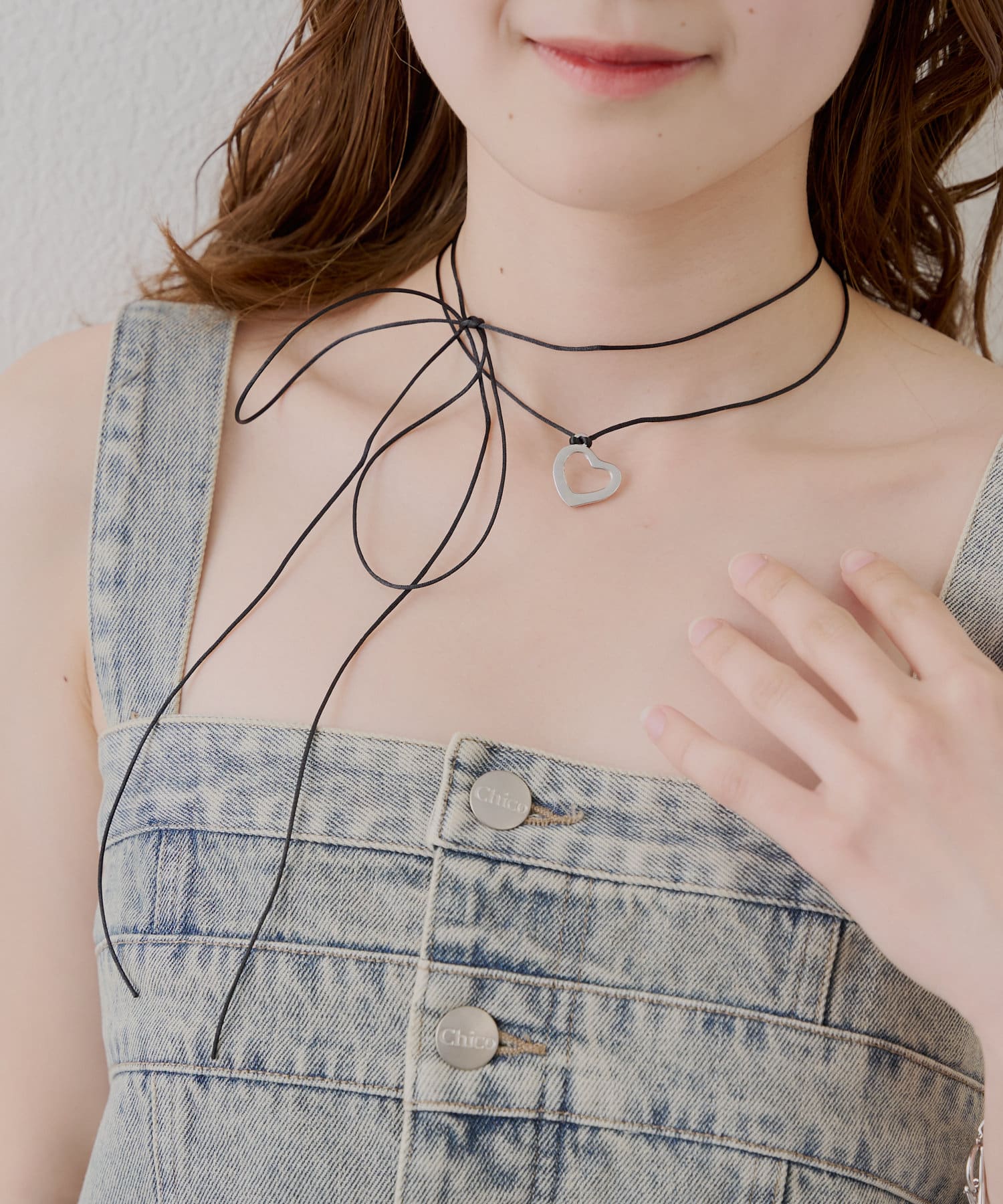 OUTLET(アウトレット) 【Chico】【SET ITEM】ハートモチーフネックレス+チョーカーセット