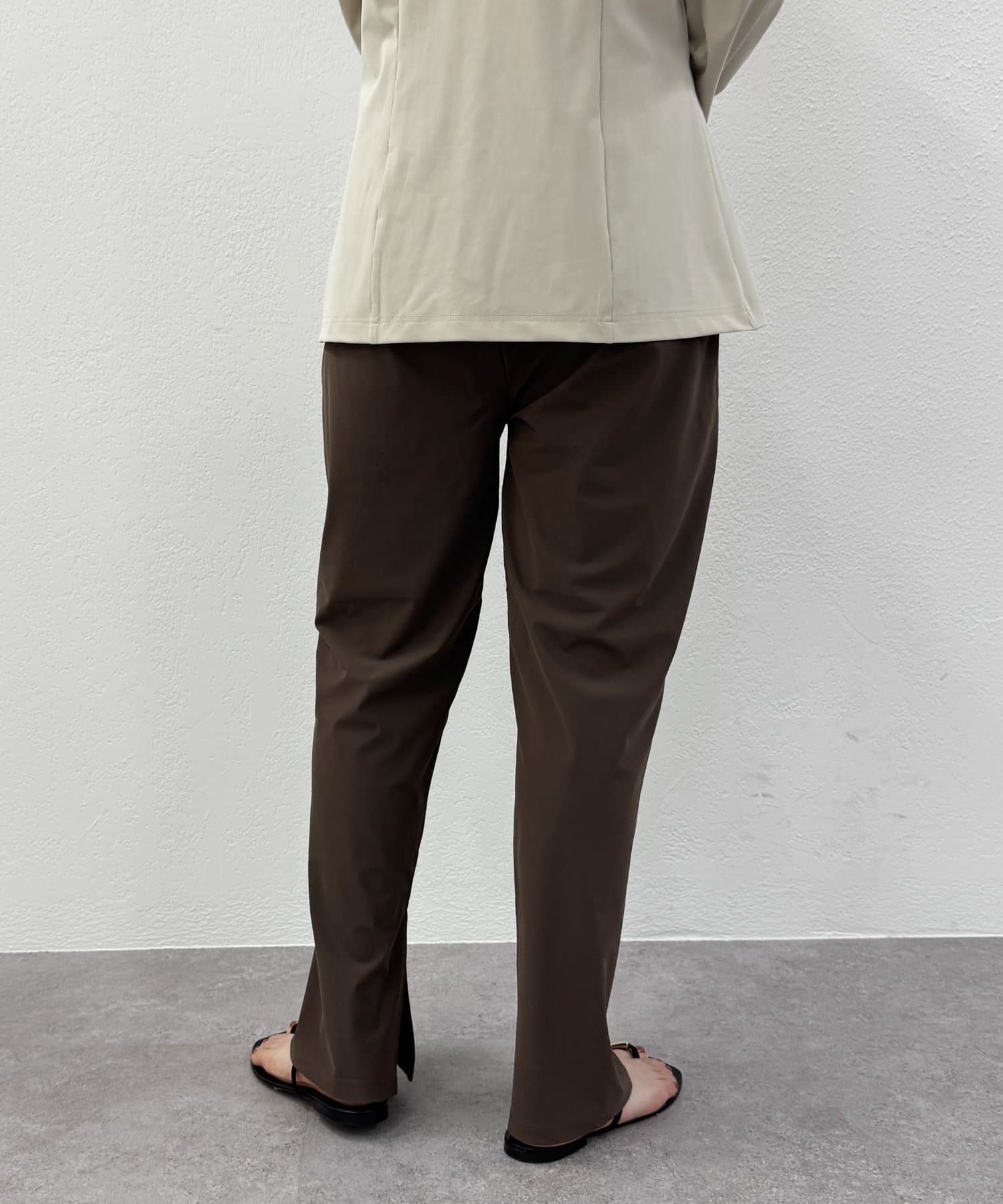 OUTLET(アウトレット) 【earthy_】スリムフレアパンツ