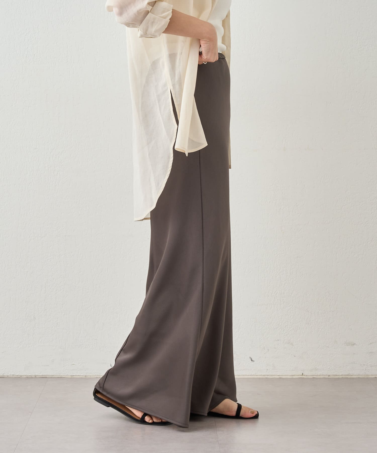 OUTLET(アウトレット) 【SHENERY】サテンマーメイドスカート