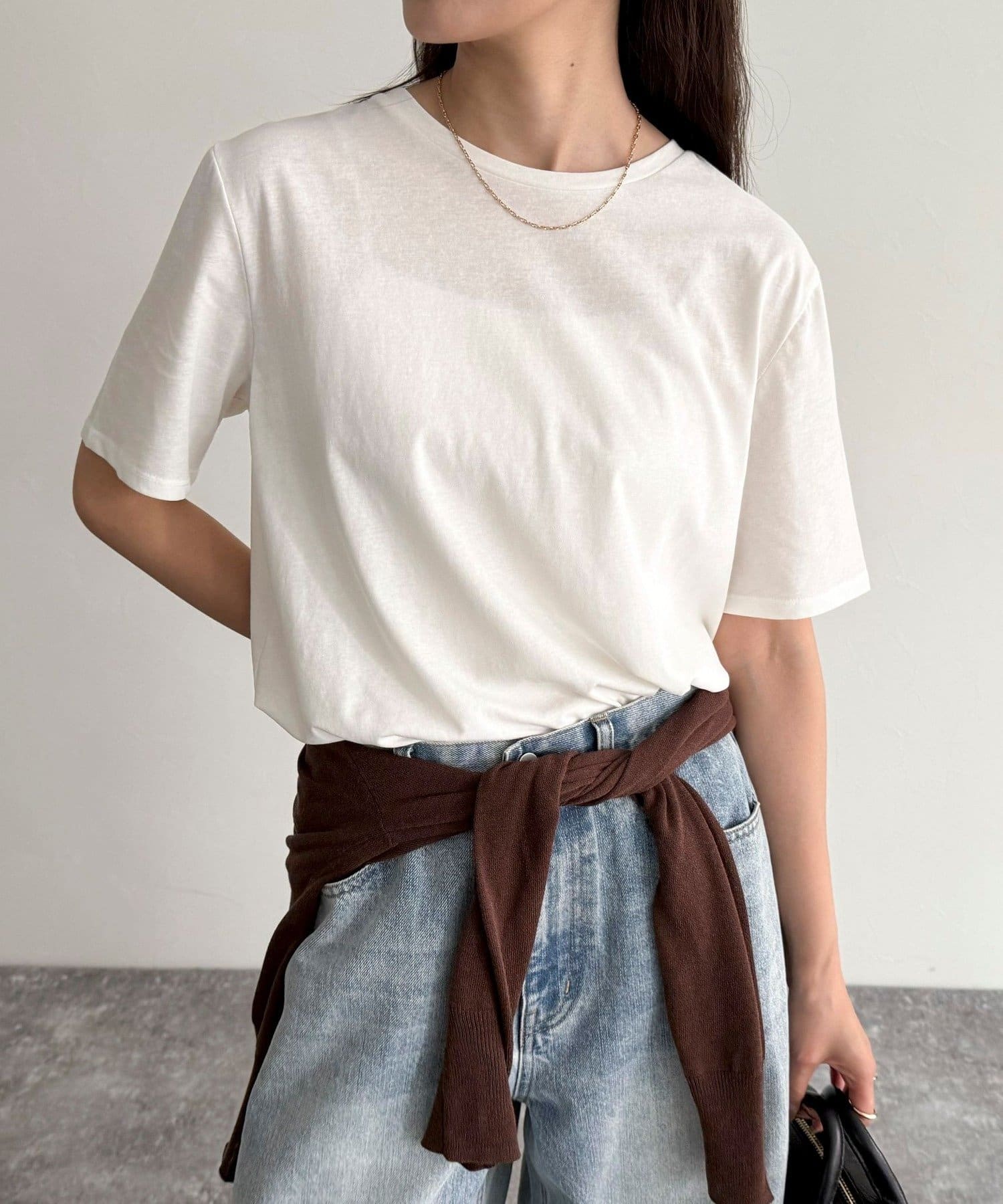 FREDY & GLOSTER(フレディ アンド グロスター) ハイツイストコットンTシャツ